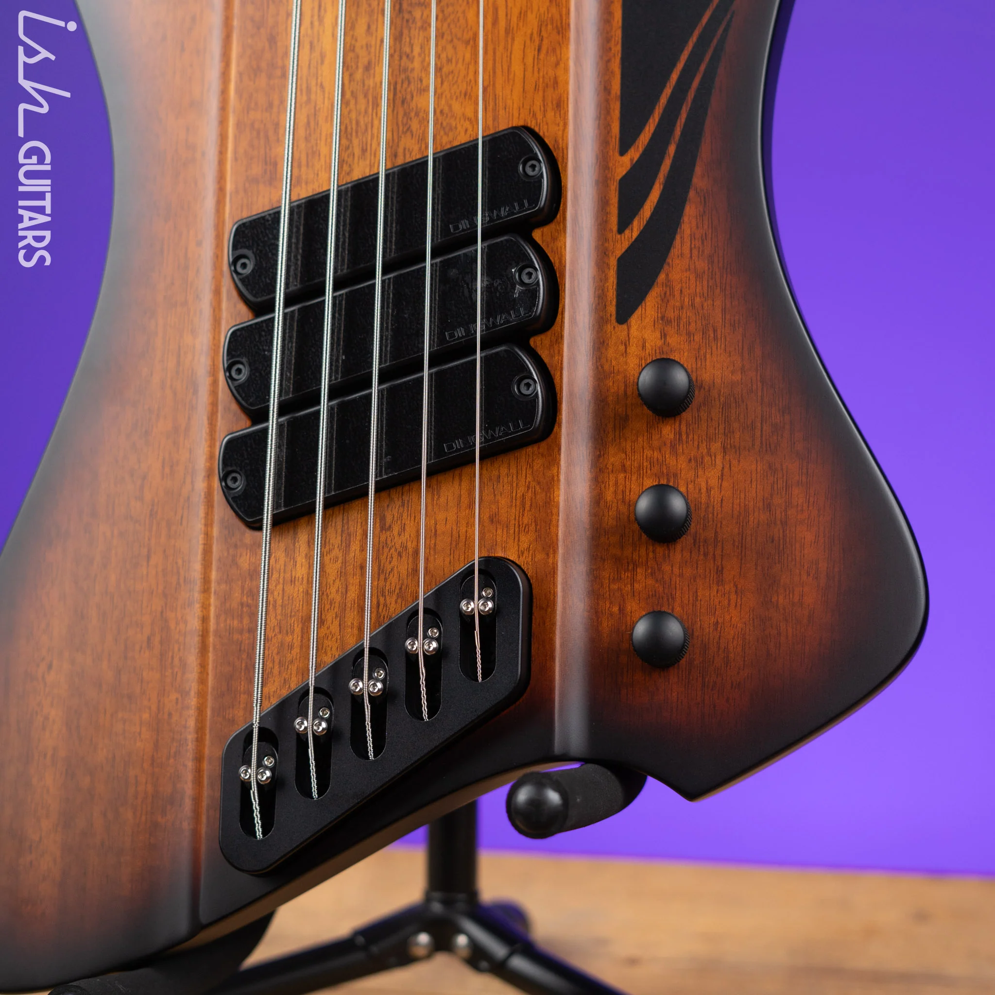 Dingwall D-Roc Standard 5-String Bass Vintageburst - Image 4