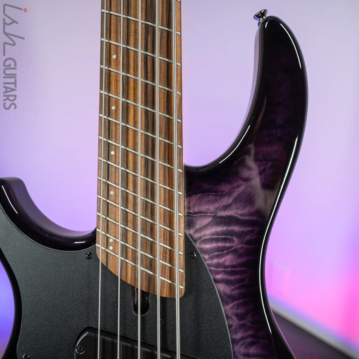 Dingwall 10th Anniversary Combustion LEFT HANDED 5-String 3 PUP Amethystburst Pau Ferro Fretboard - Image 3