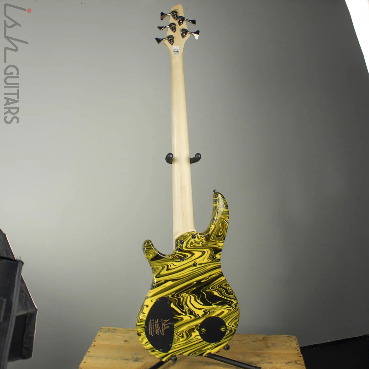 Dingwall Combustion NG-2 5-String Multiscale Bass Ferrari Yellow Swirl Finish - Image 6