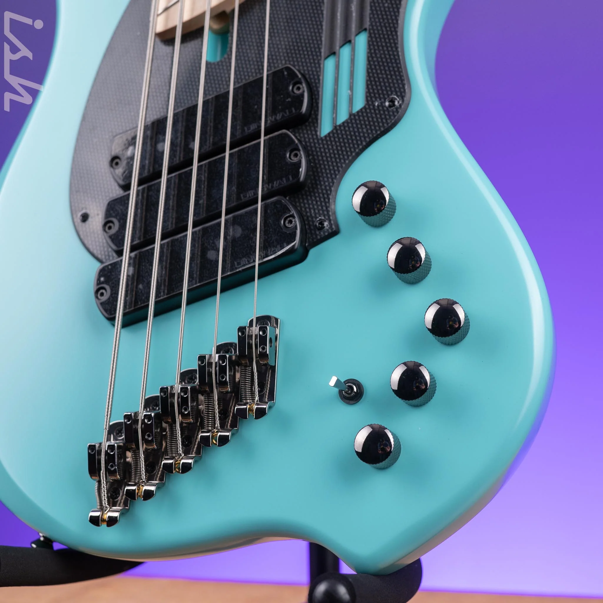 Dingwall NG-3 5-String Bass Guitar Matte Celestial Blue Demo - Image 4
