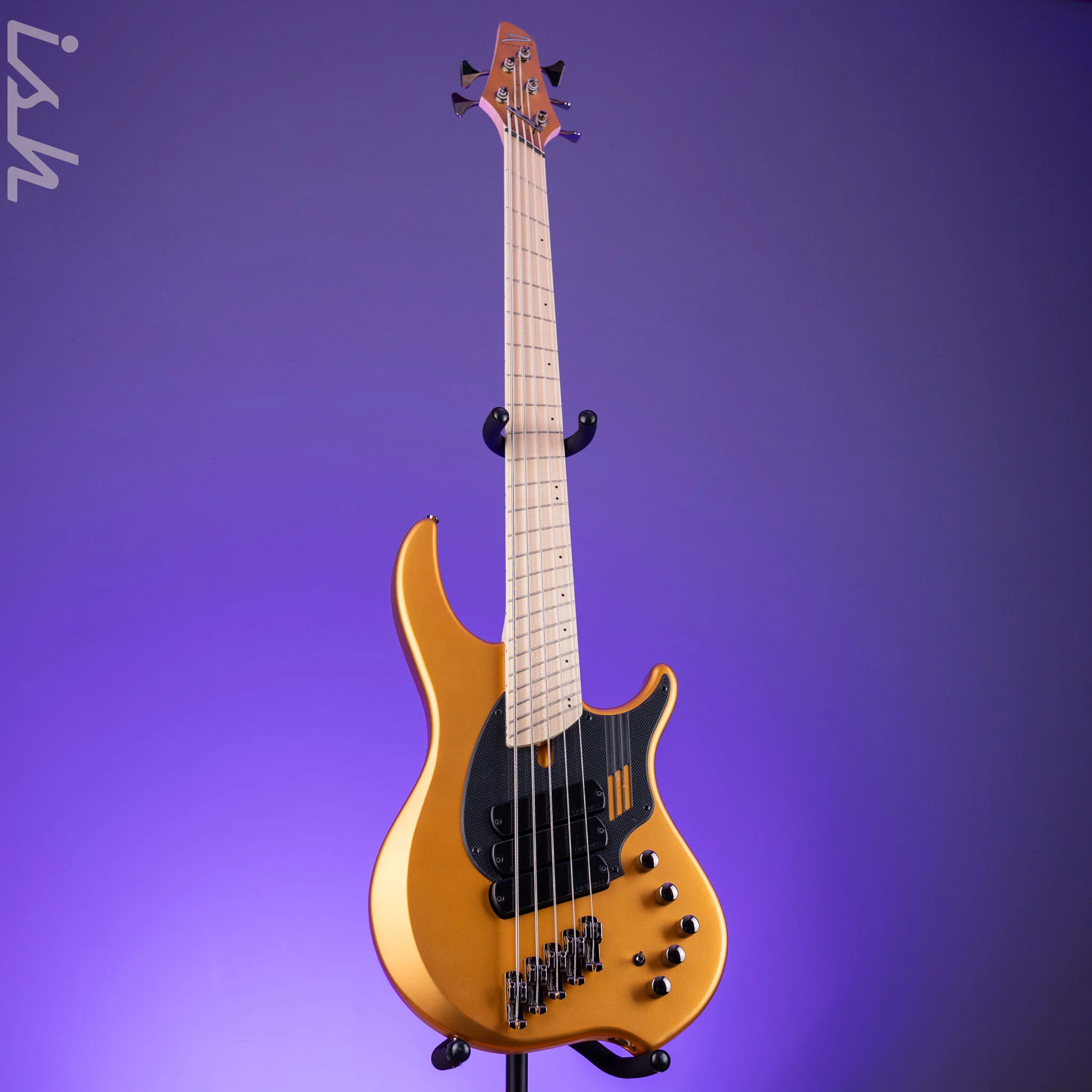 Dingwall NG-3 5-String Bass Guitar Matte Gold Metallic - Image 2