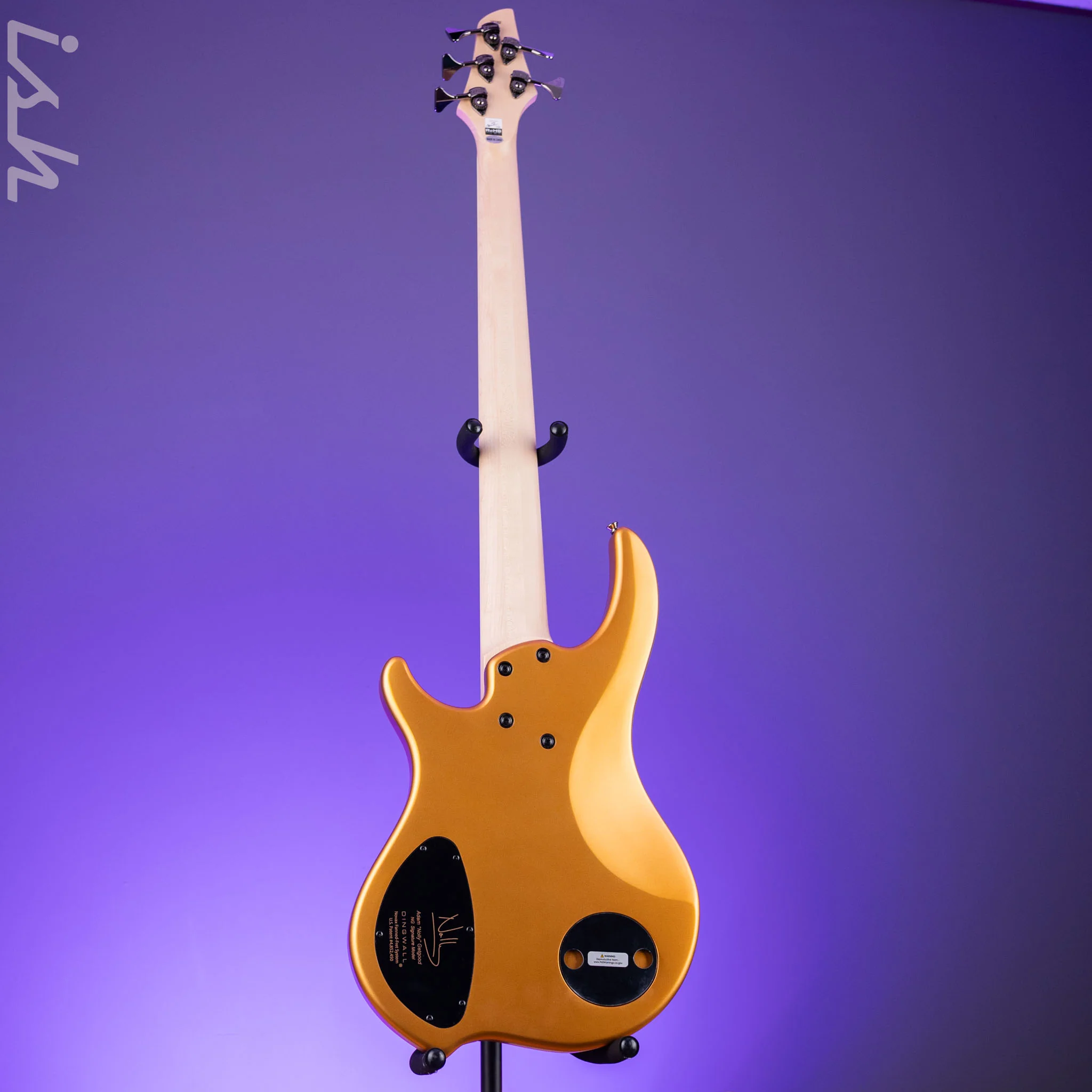 Dingwall NG-3 5-String Bass Guitar Matte Gold Metallic - Image 6