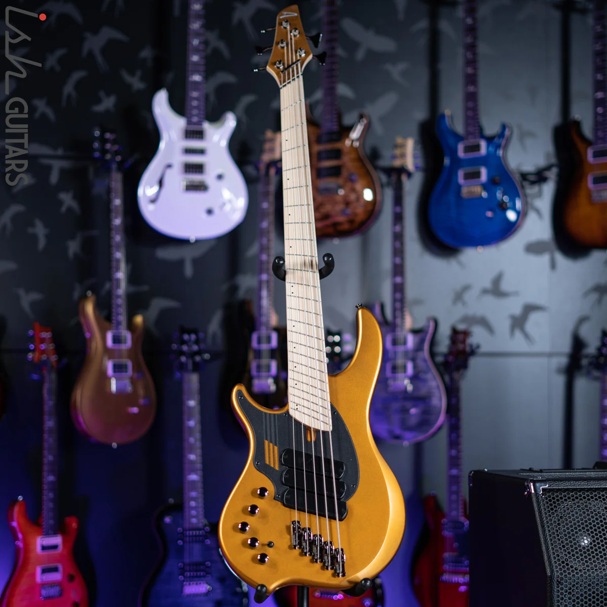 Dingwall NG-3 5-String Bass Left Handed Metallic Gold Matte - Image 2