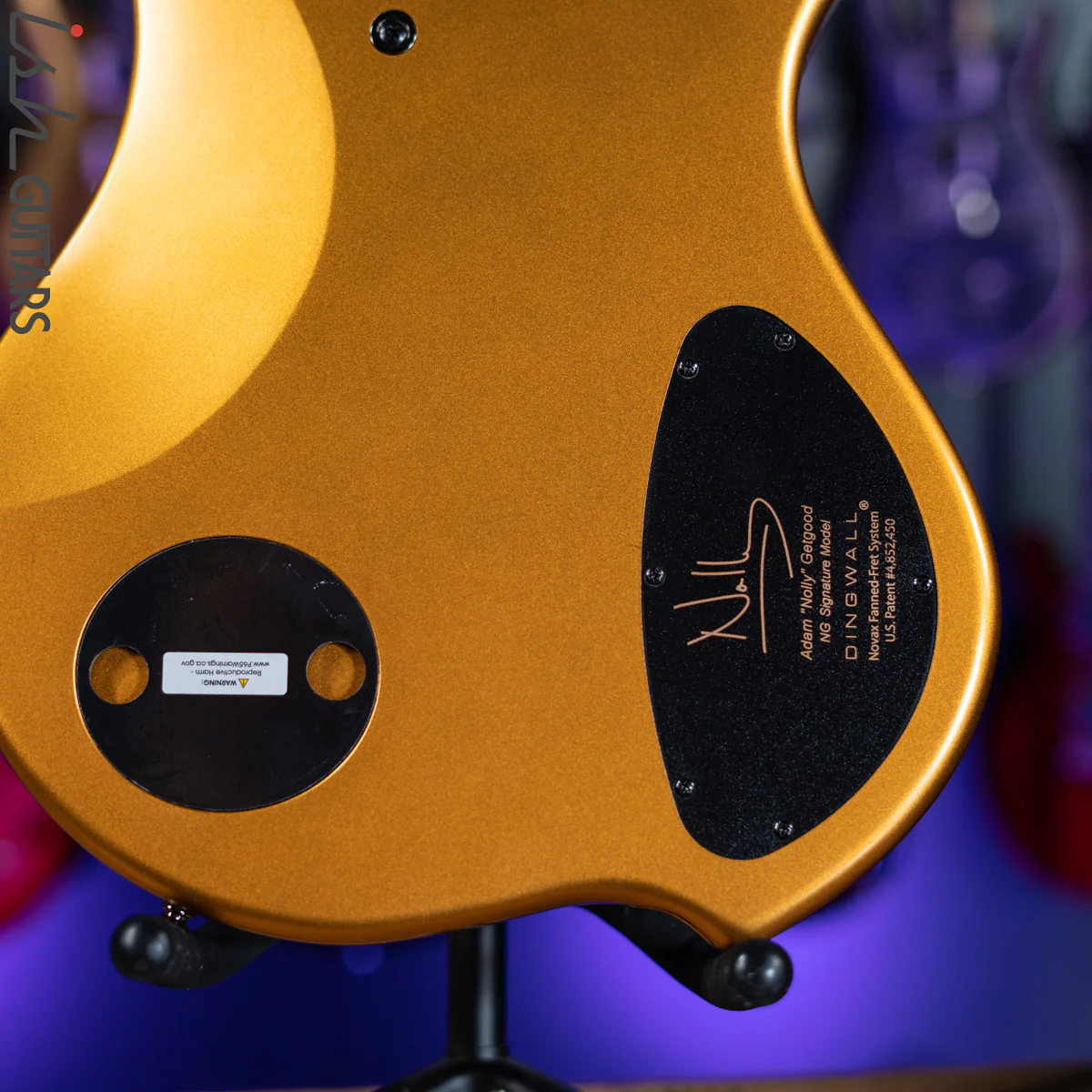 Dingwall NG-3 5-String Bass Left Handed Metallic Gold Matte - Image 9