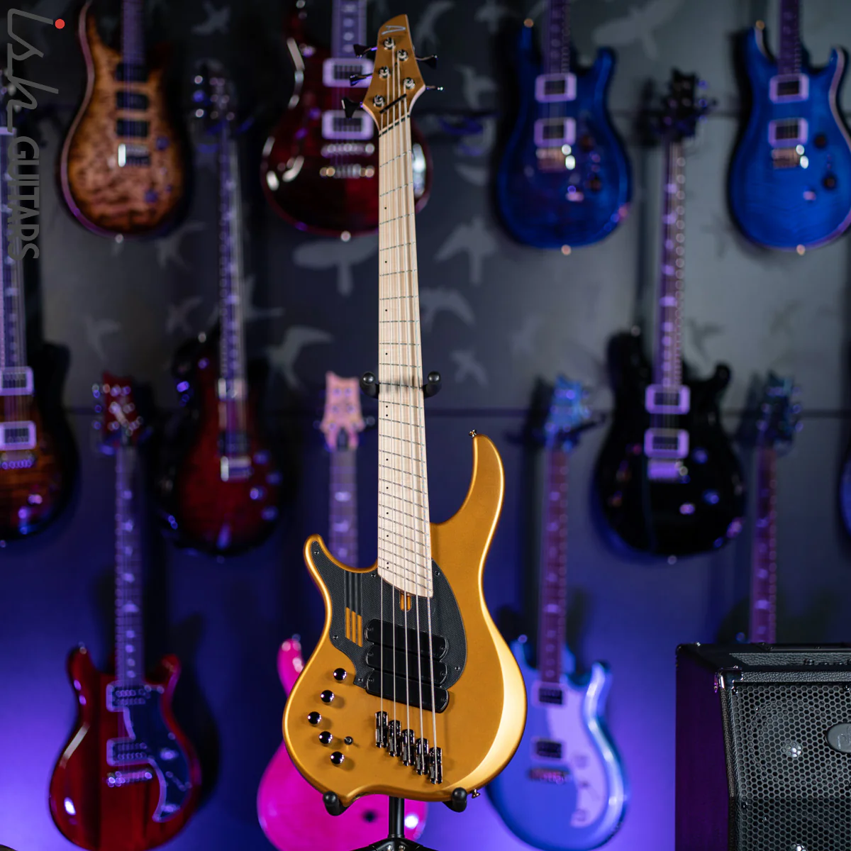 Dingwall NG-3 5-String Bass Left Handed Metallic Gold Matte - Image 2