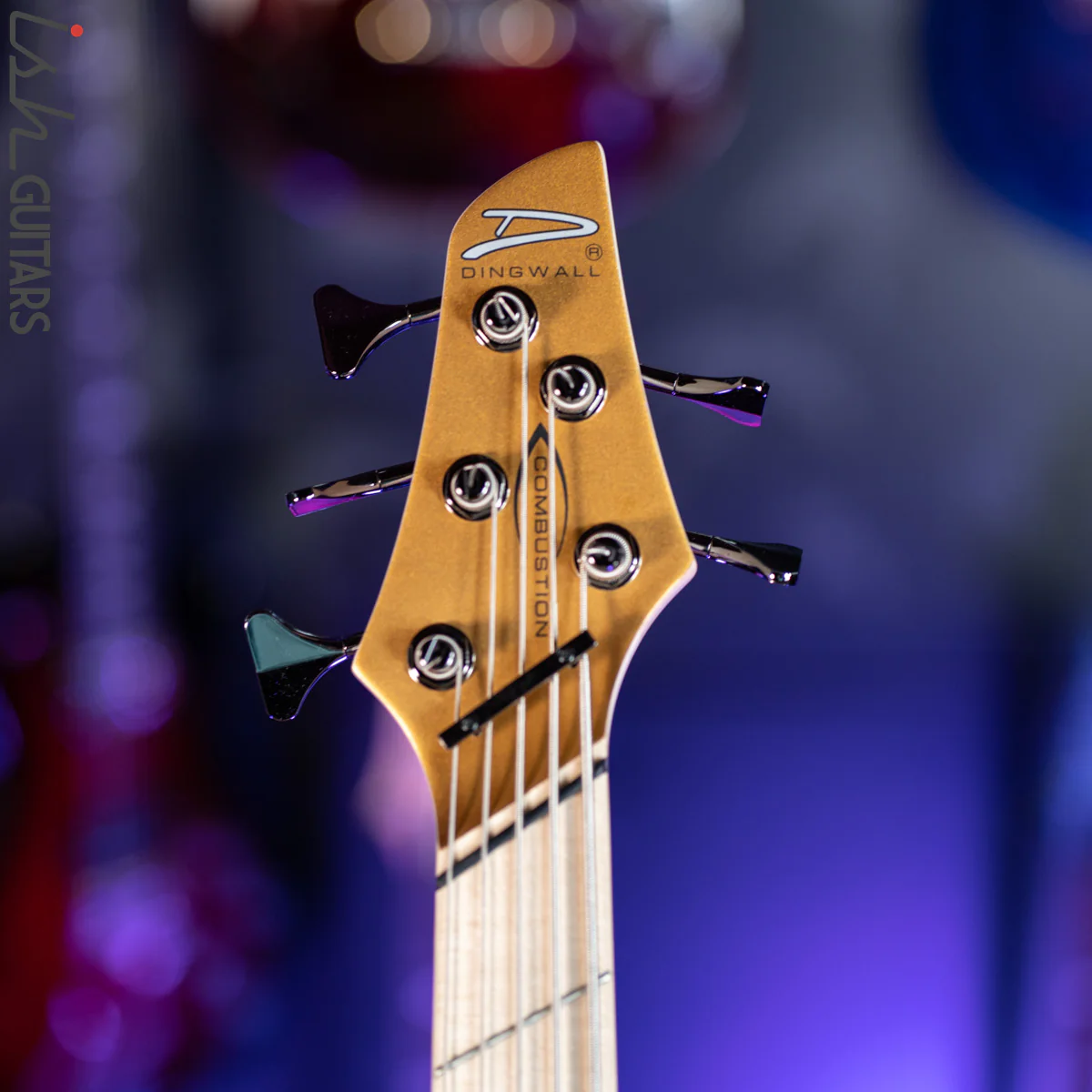 Dingwall NG-3 5-String Bass Left Handed Metallic Gold Matte - Image 6
