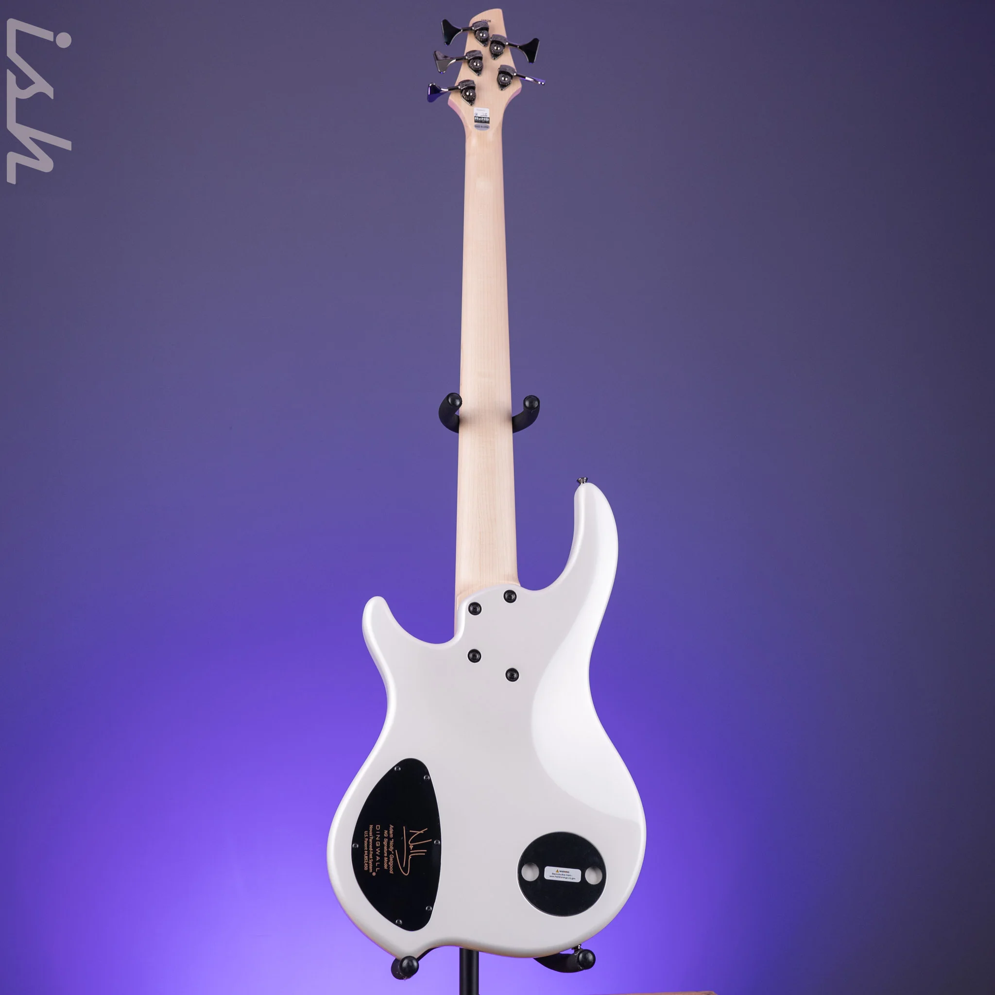 Dingwall NG-3 5-String Bass Matte Ducati Pearl White B-Stock - Image 6