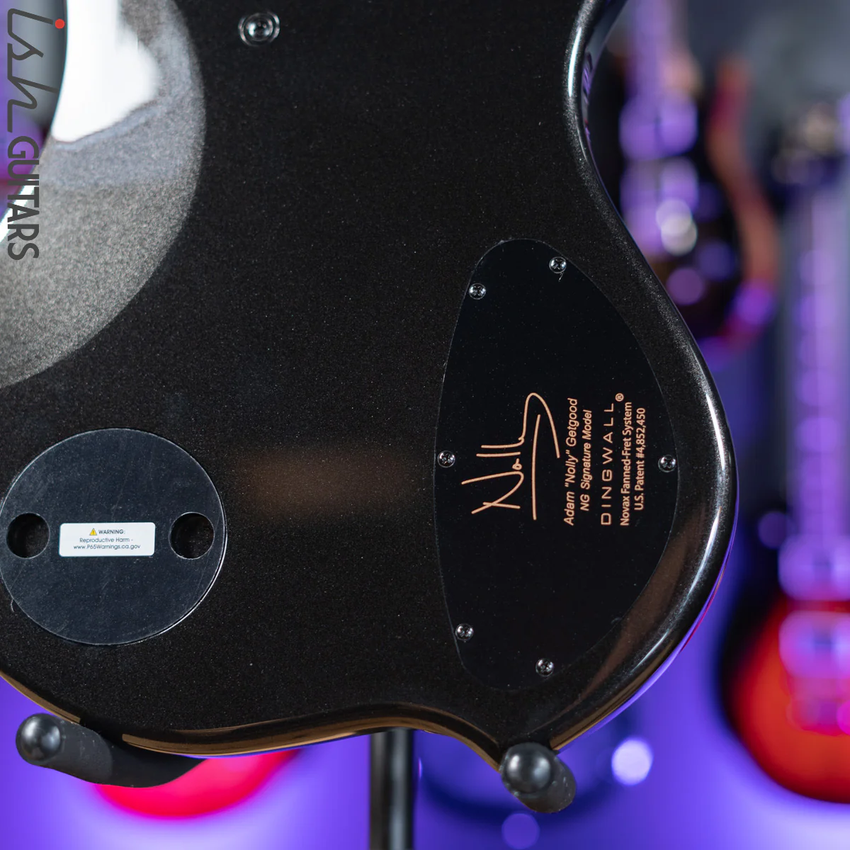 Dingwall NG-3 5-String Left Hand Bass Metallic Black Gloss - Image 9