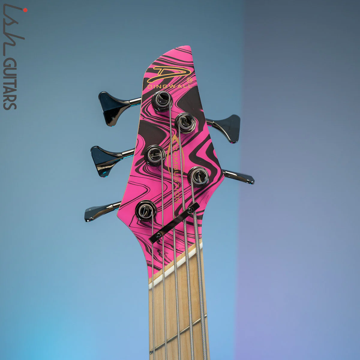 Dingwall NG-3 5-String Left-Handed Bass Matte Pink Swirl - Image 6