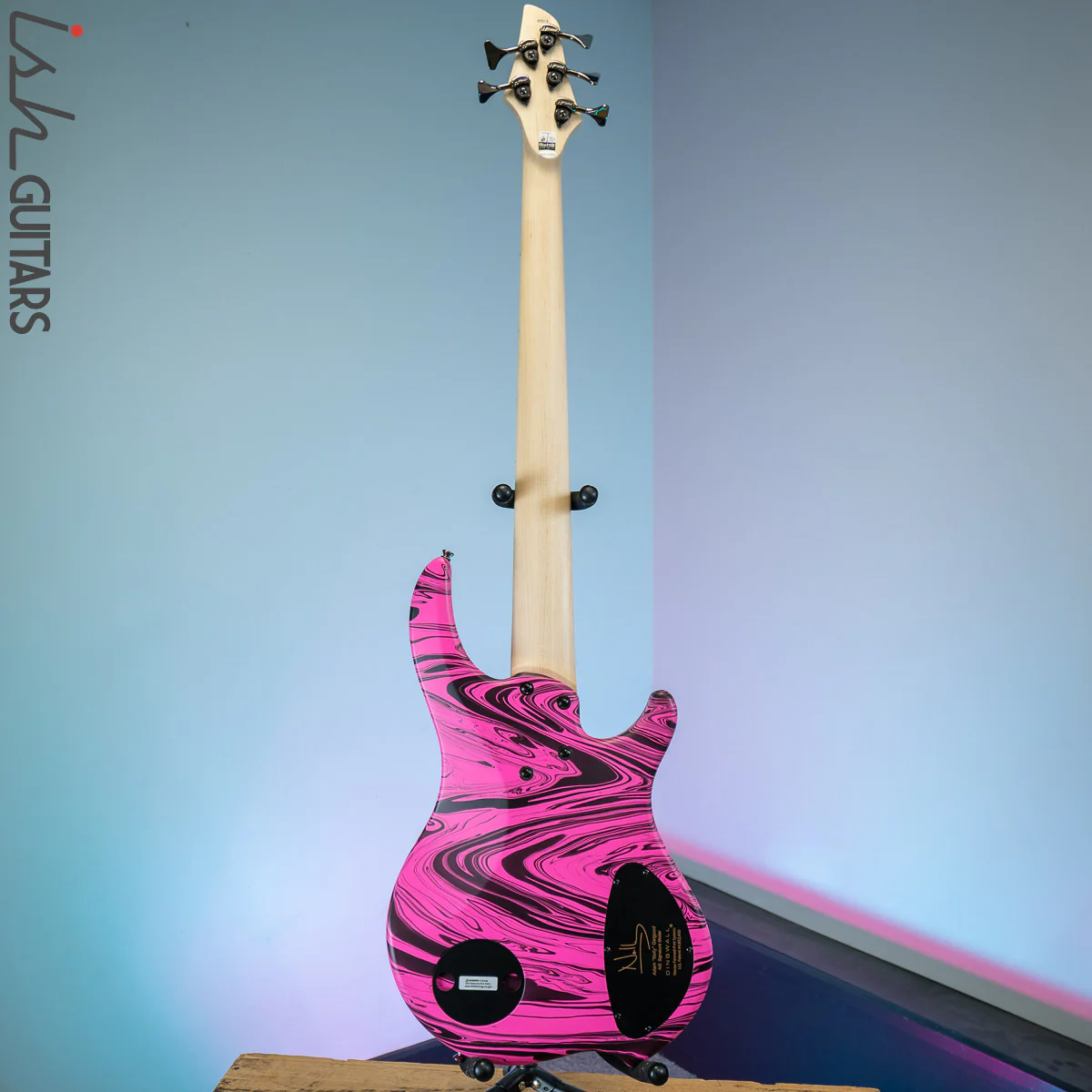 Dingwall NG-3 5-String Left-Handed Bass Matte Pink Swirl - Image 7