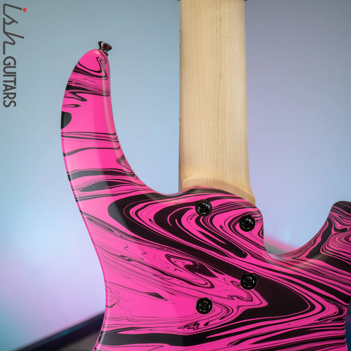 Dingwall NG-3 5-String Left-Handed Bass Matte Pink Swirl - Image 9