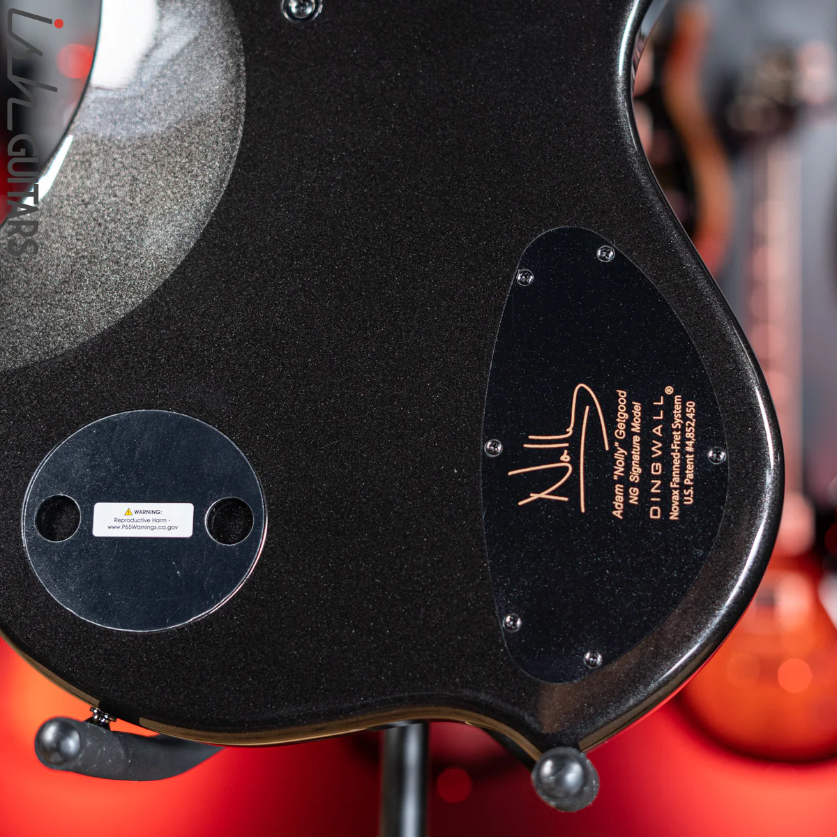 Dingwall NG-3 5-String Left Handed Bass Metallic Black - Image 10