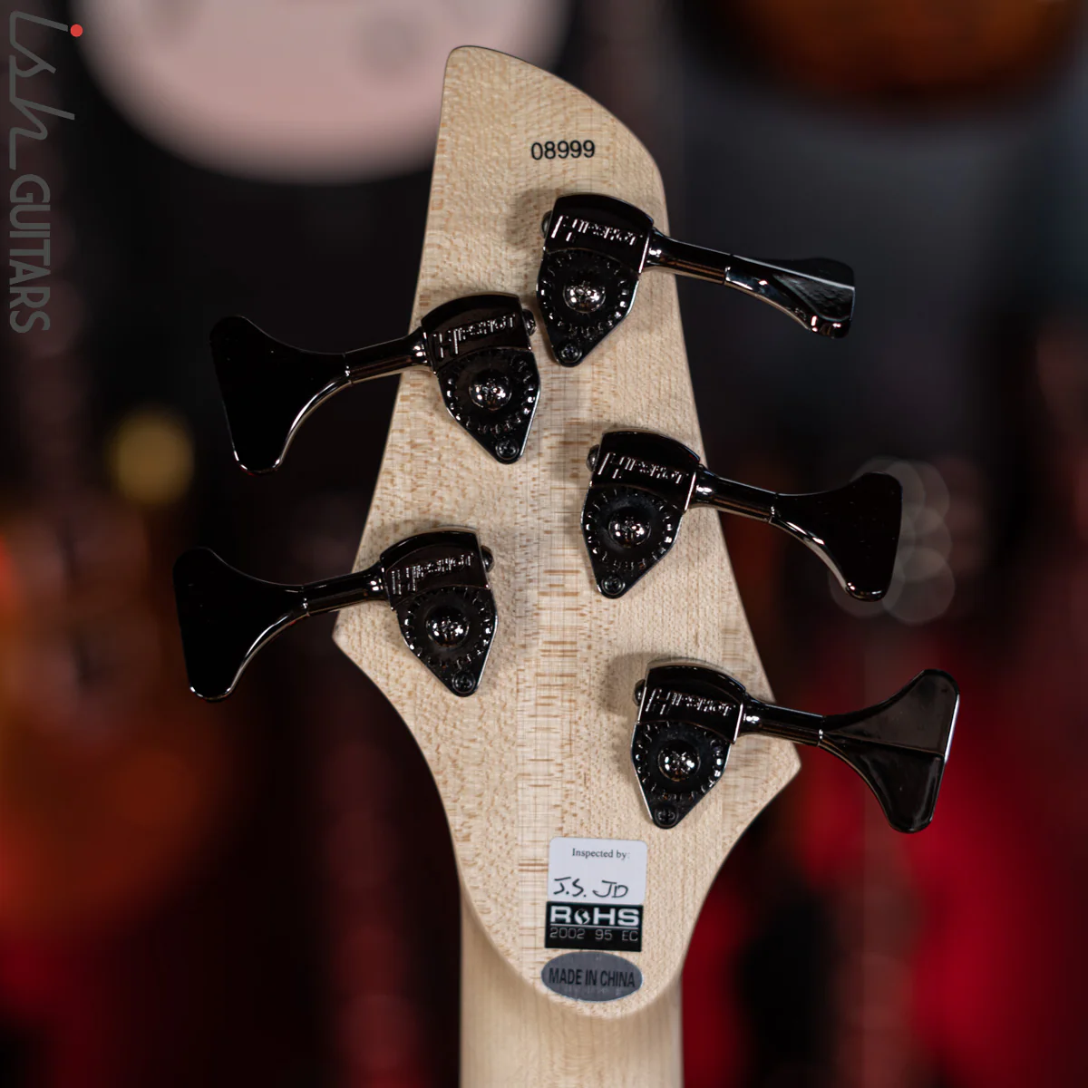 Dingwall NG-3 5-String Left Handed Bass Metallic Black - Image 11