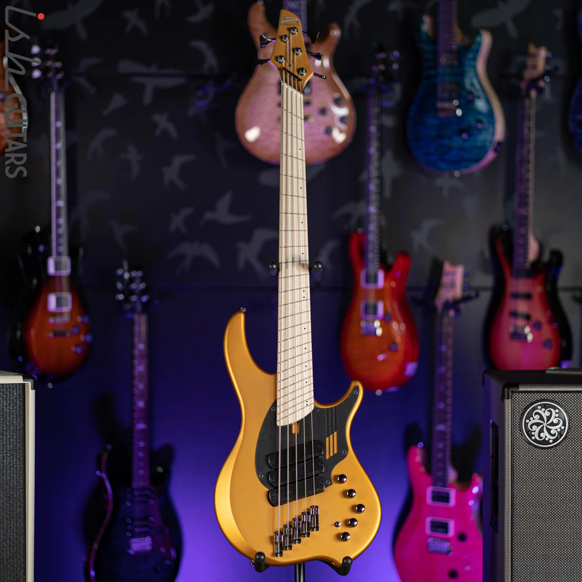 Dingwall NG-3 5-String Matte Gold Metallic Bass - Image 2