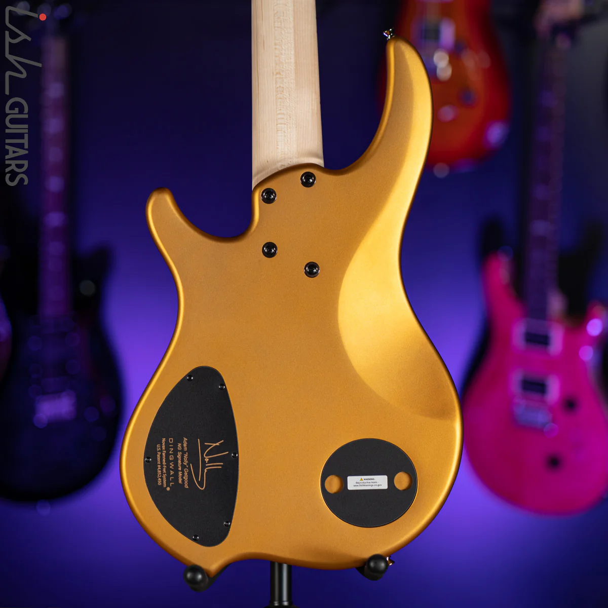 Dingwall NG-3 5-String Matte Gold Metallic Bass - Image 8