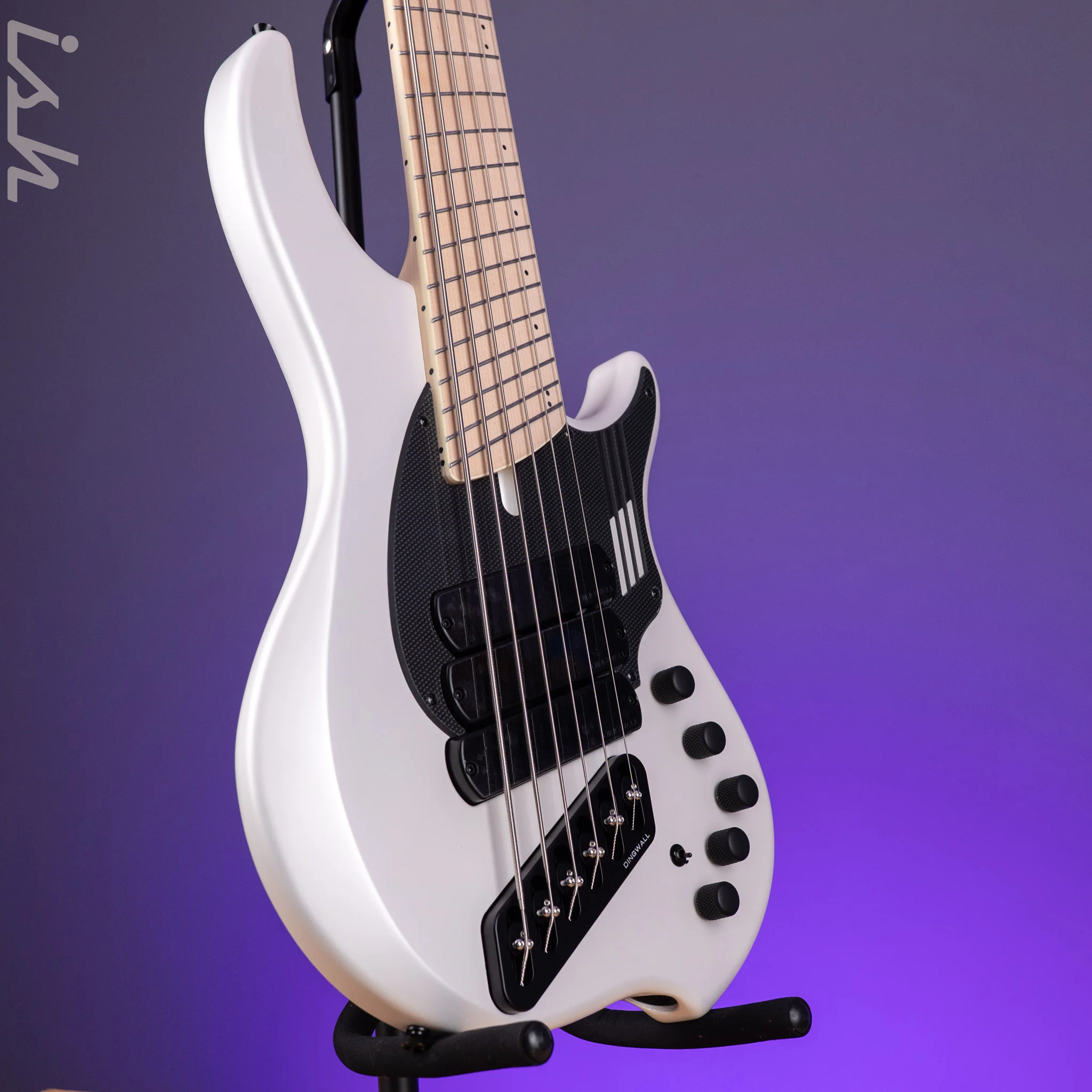 Dingwall NG-3 6-String Bass Matte Ducati Pearl White - Image 3