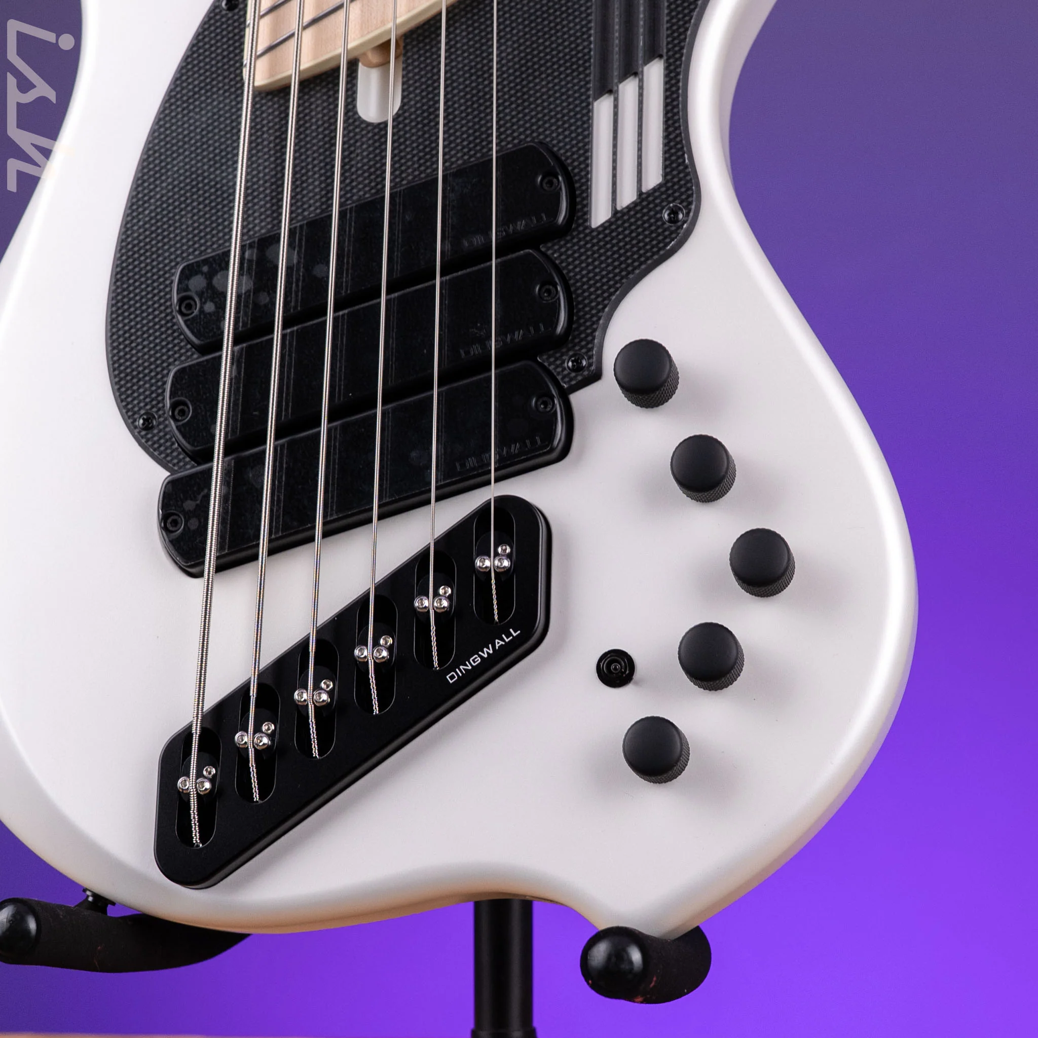 Dingwall NG-3 6-String Bass Matte Ducati Pearl White - Image 5