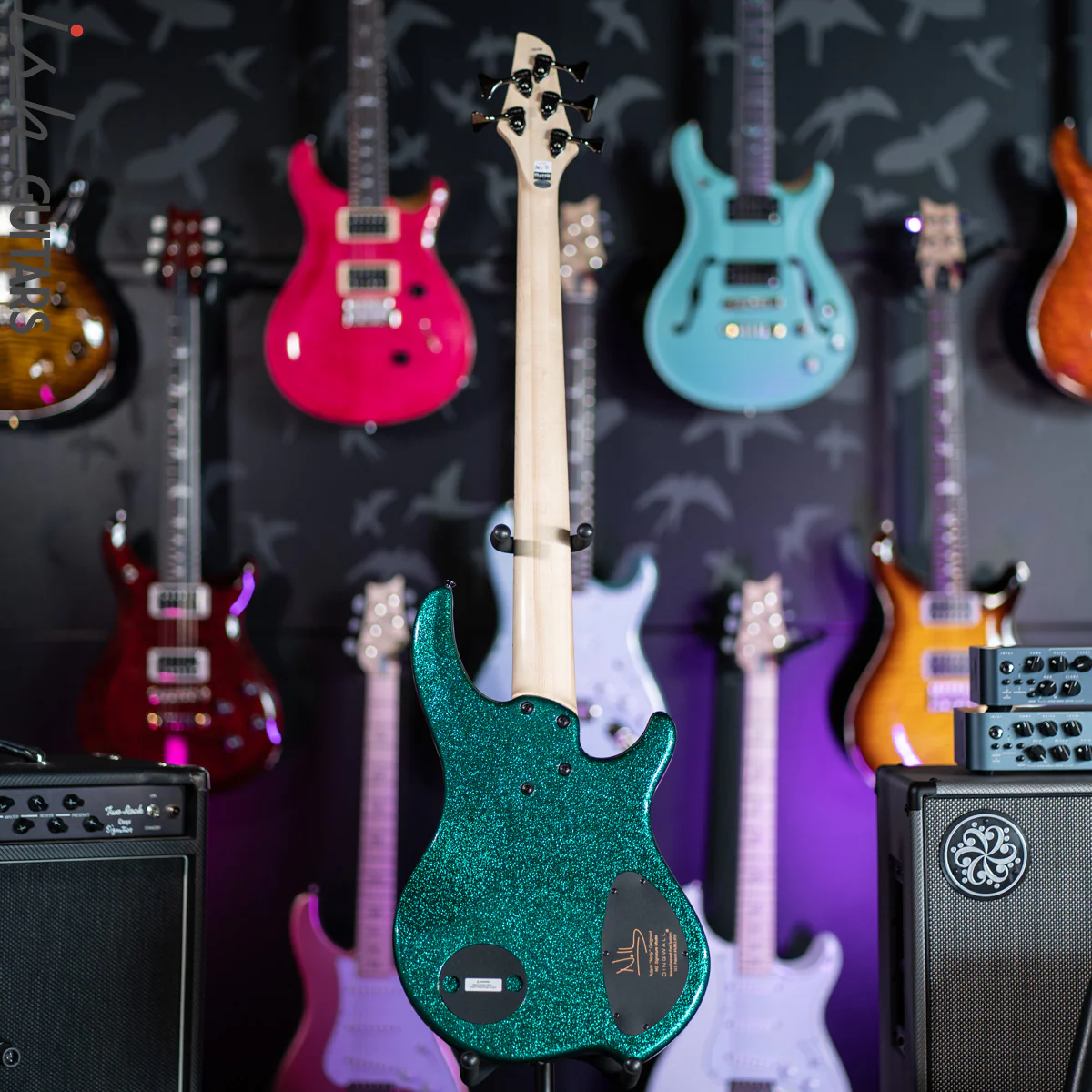 Dingwall Left Handed NG-3 5-String Gloss Metalflake Aquamarine - Image 8
