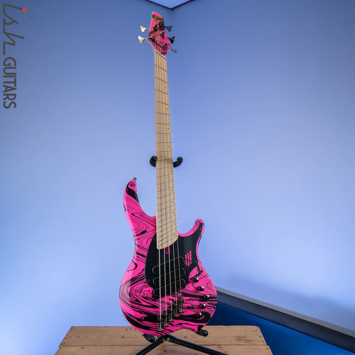 Dingwall NG-3 Matte Pink Swirl 5-String Bass - Image 2