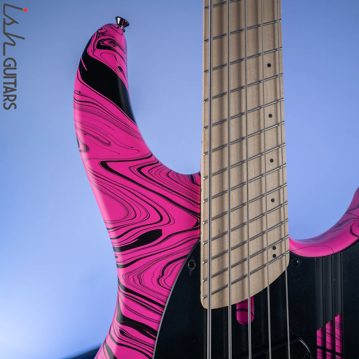 Dingwall NG-3 Matte Pink Swirl 5-String Bass - Image 3