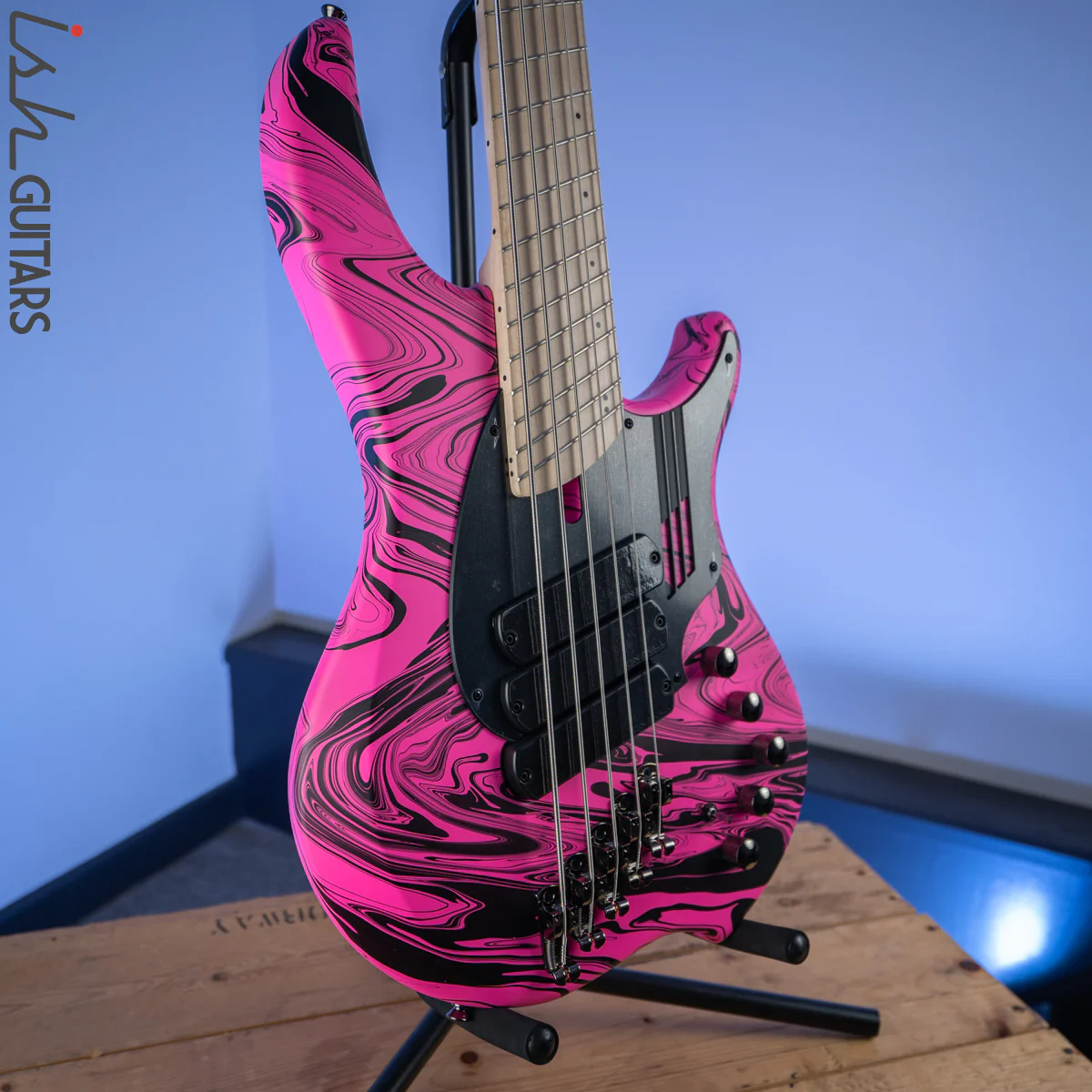 Dingwall NG-3 Matte Pink Swirl 5-String Bass - Image 5
