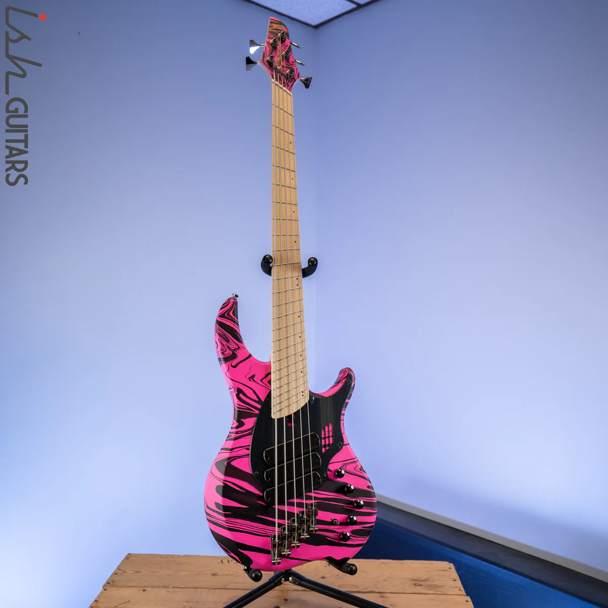 Dingwall NG-3 Matte Pink Swirl 5-String Bass - Image 2