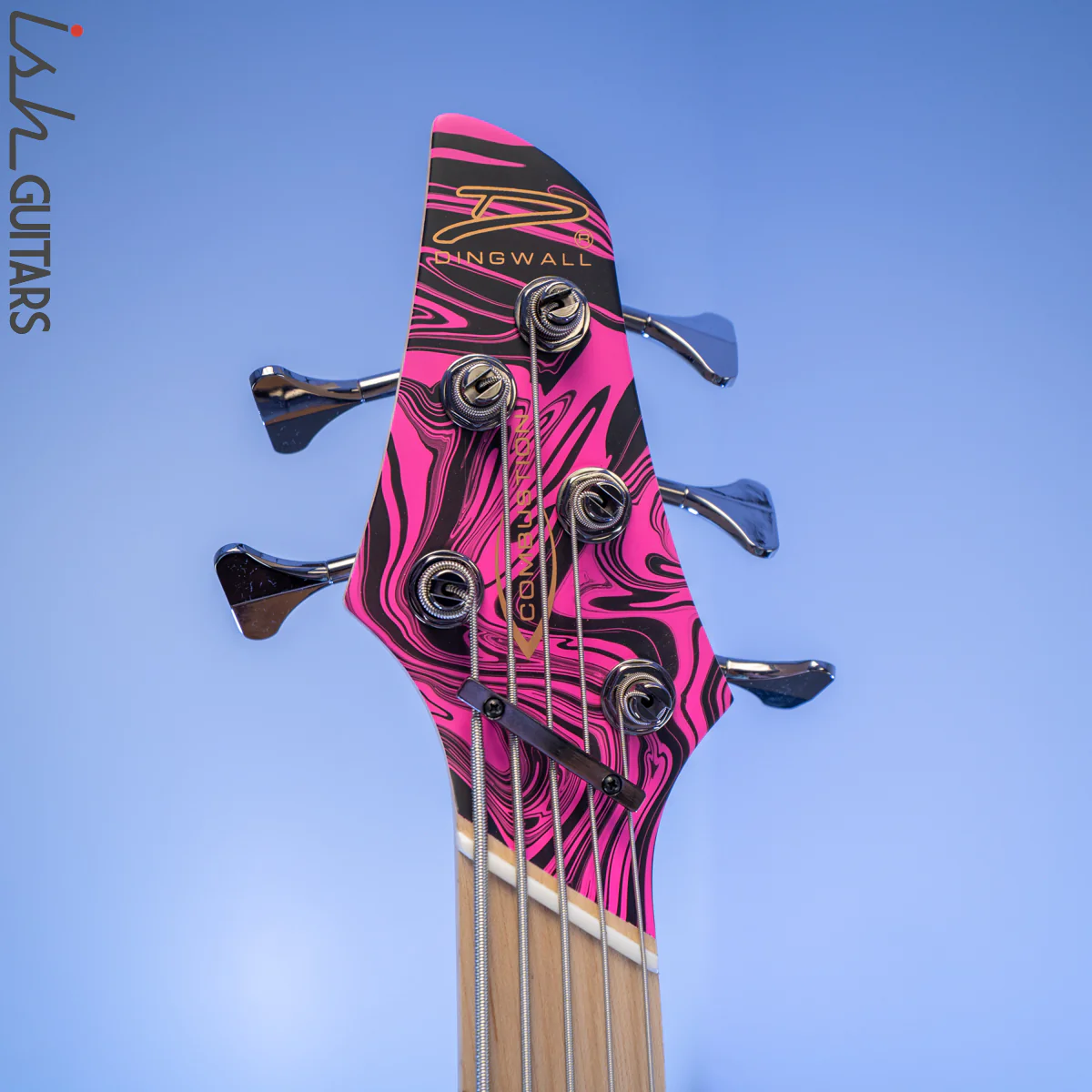 Dingwall NG-3 Matte Pink Swirl 5-String Bass - Image 6