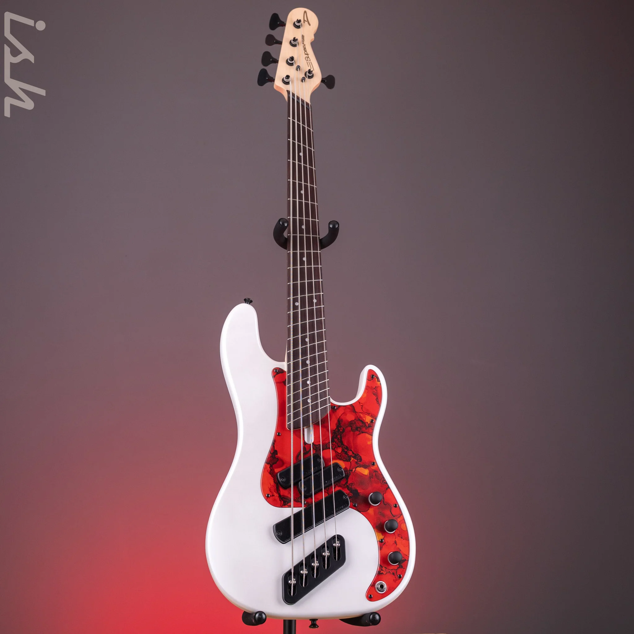 Dingwall SP1 5-String Bass Matte Ducati Pearl White - Image 2