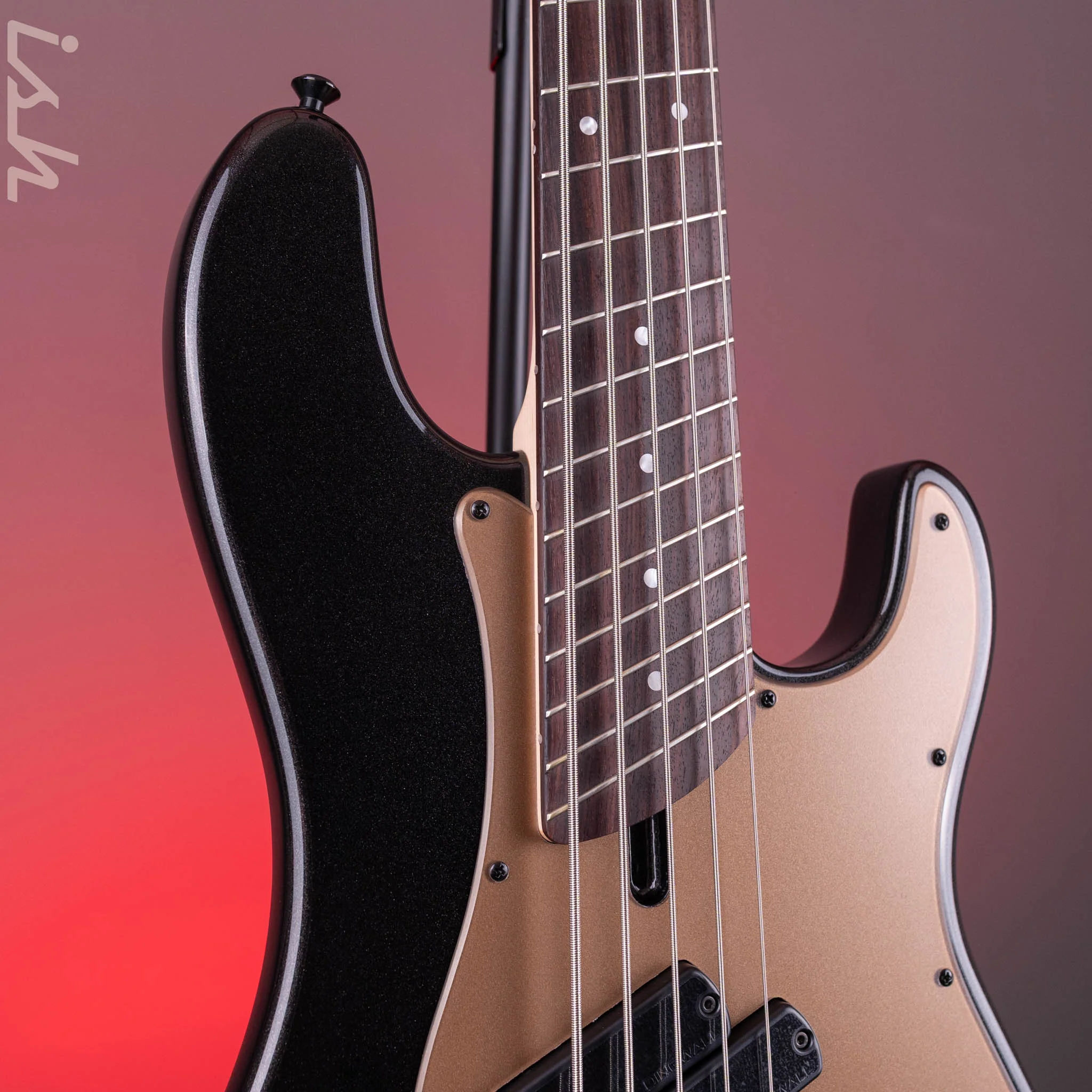 Dingwall SP1 5-String Bass Gloss Metallic Black - Image 4
