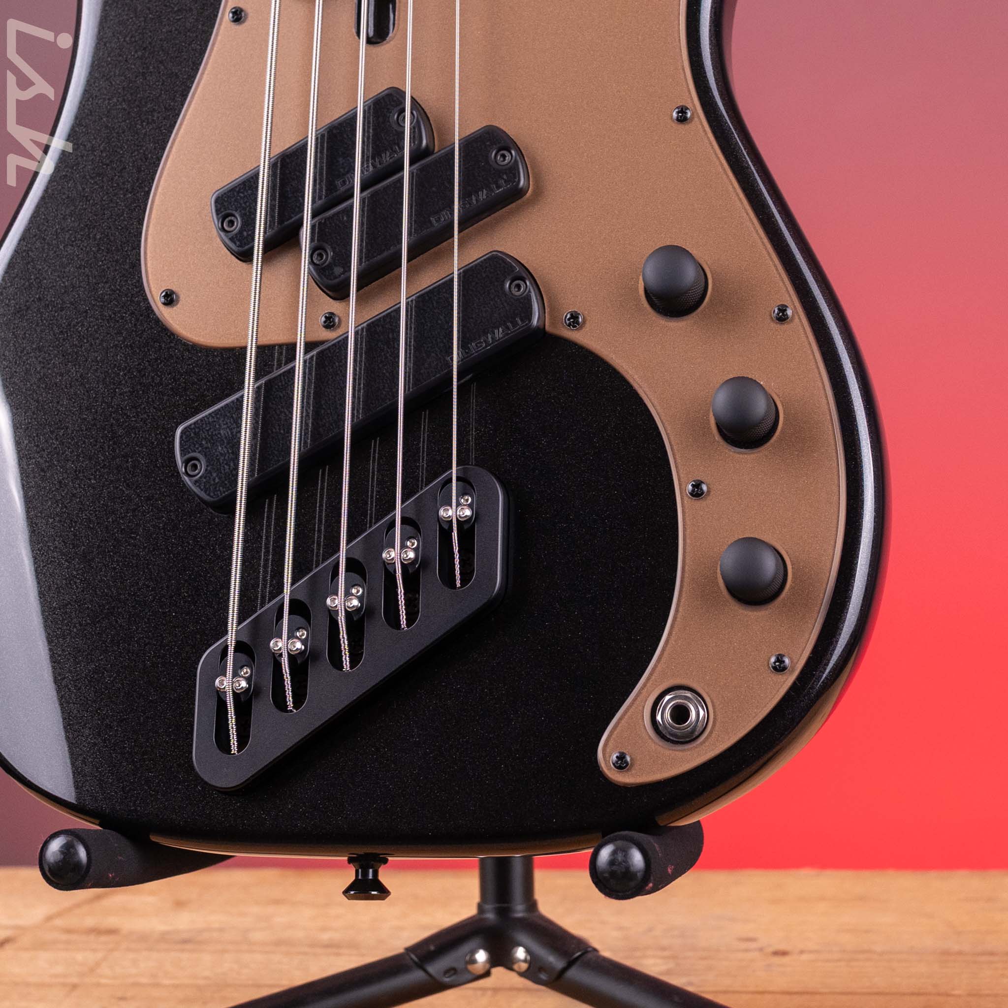Dingwall SP1 5-String Bass Gloss Metallic Black - Image 5