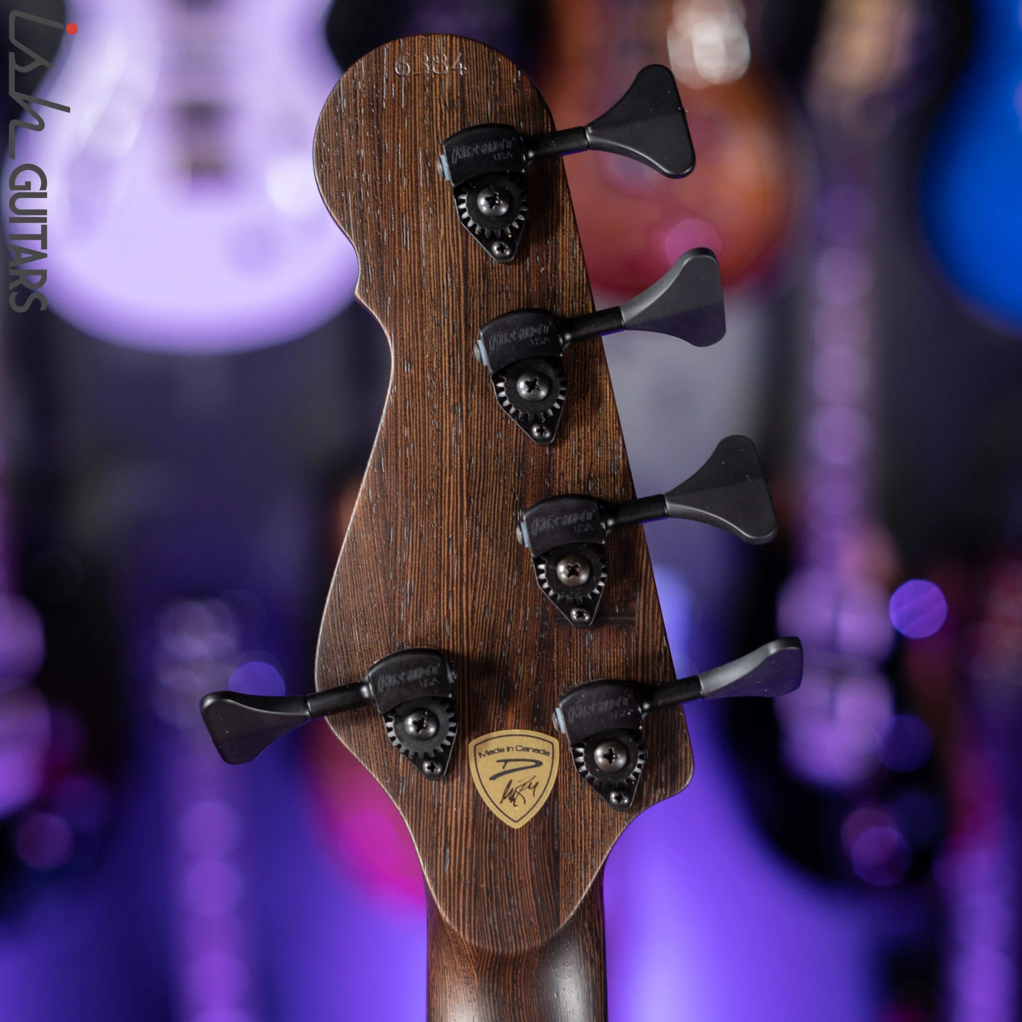 Dingwall Super-J 5-String Bass Satin Black with Green Ceruse - Image 10