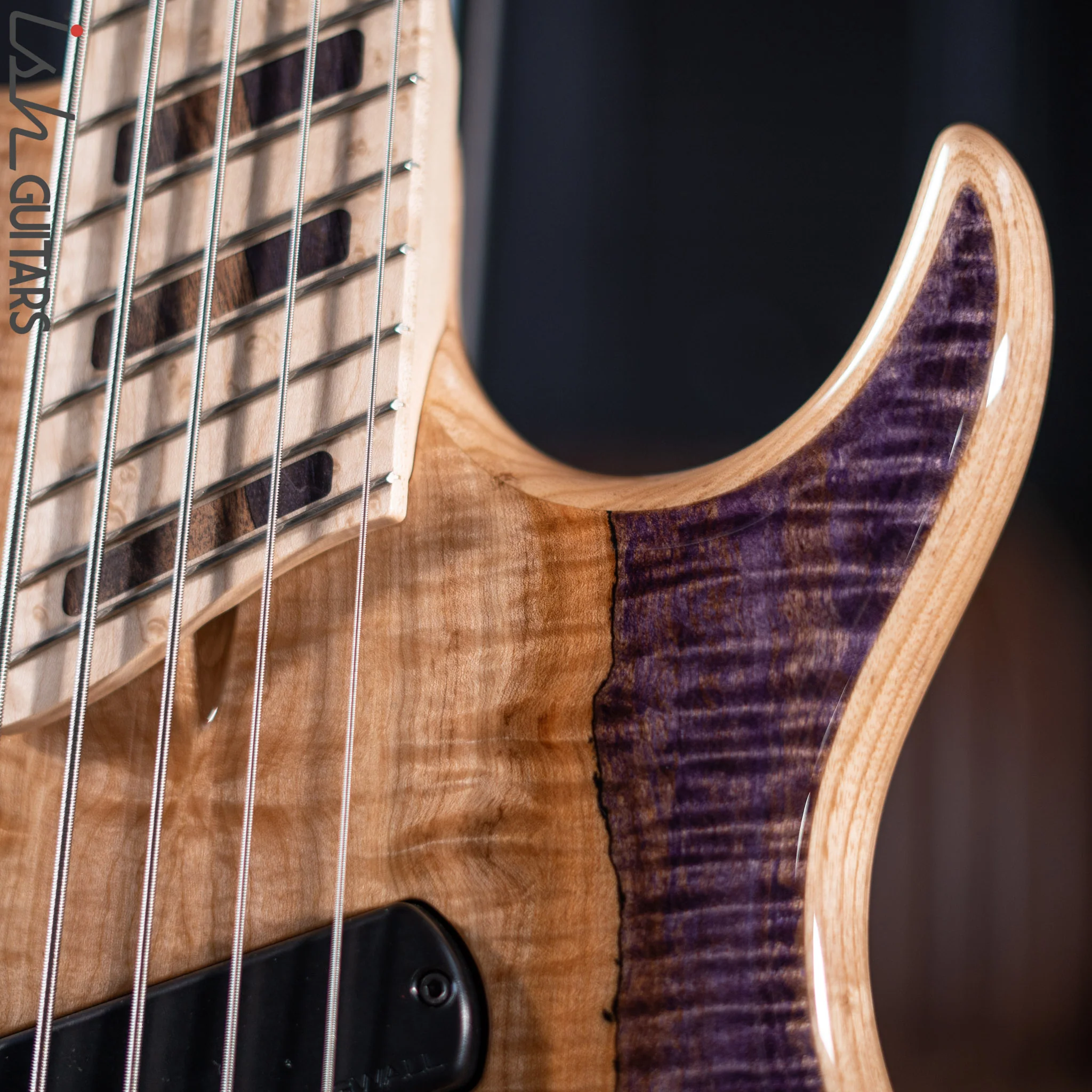 Dingwall Z3 5-String Bass Spalted Maple Purple Canyon Gloss Finish - Image 5
