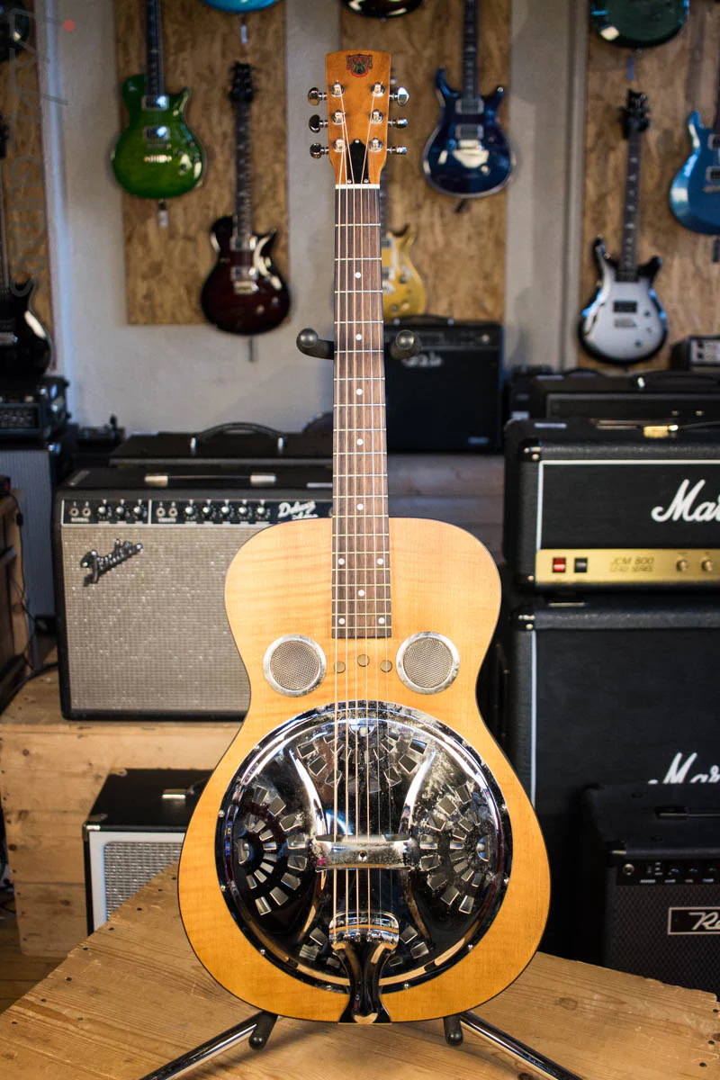 Dobro Hound Dog Deluxe Round Neck Acoustic Electric - Image 2