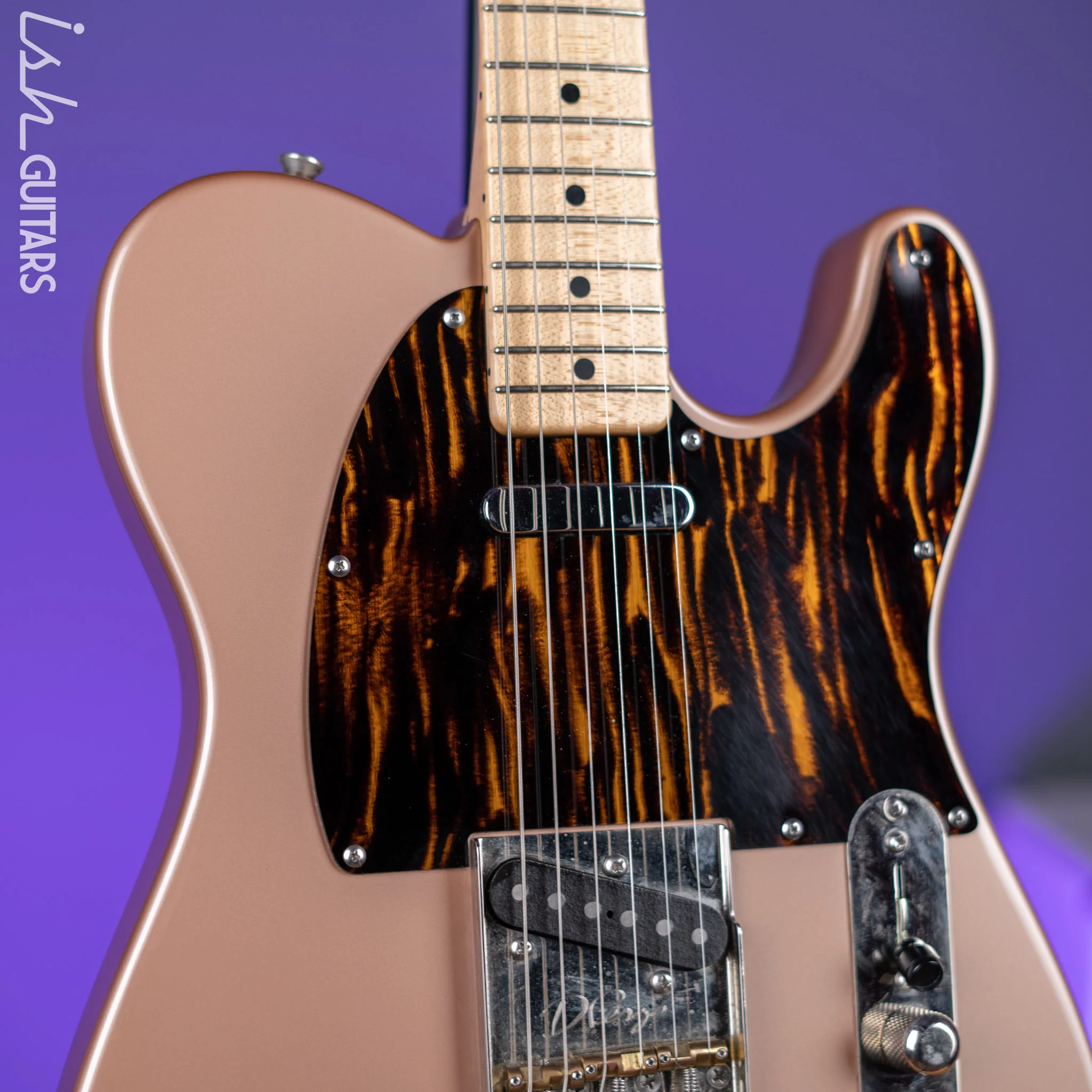 2012 D'Pergo Semi-Hollow Limited Aged Bakersfield Tele Calais Coral - Image 3