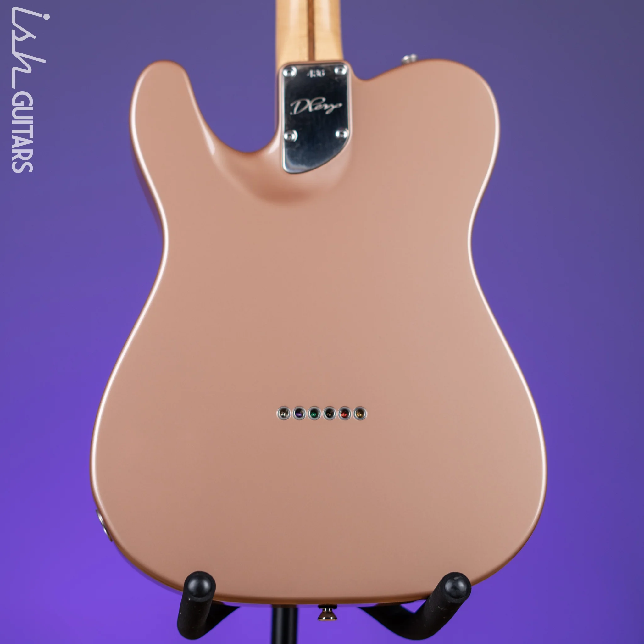 2012 D'Pergo Semi-Hollow Limited Aged Bakersfield Tele Calais Coral - Image 9