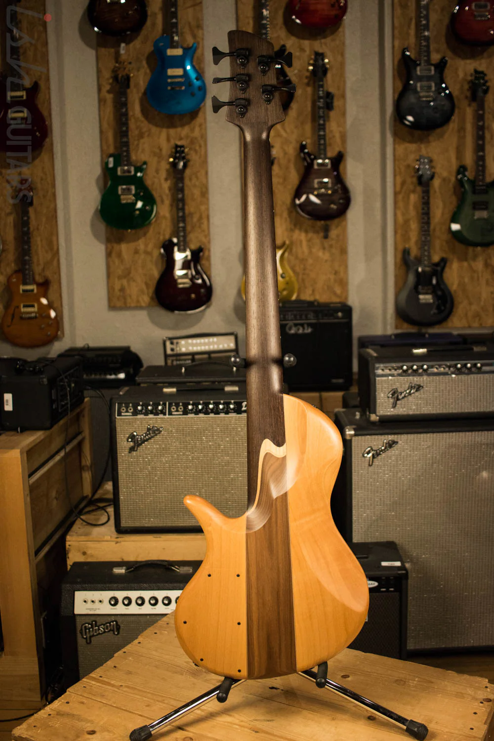 Elrick Singlecut Neck Through Bass Guitar Wenge Neck - Image 8