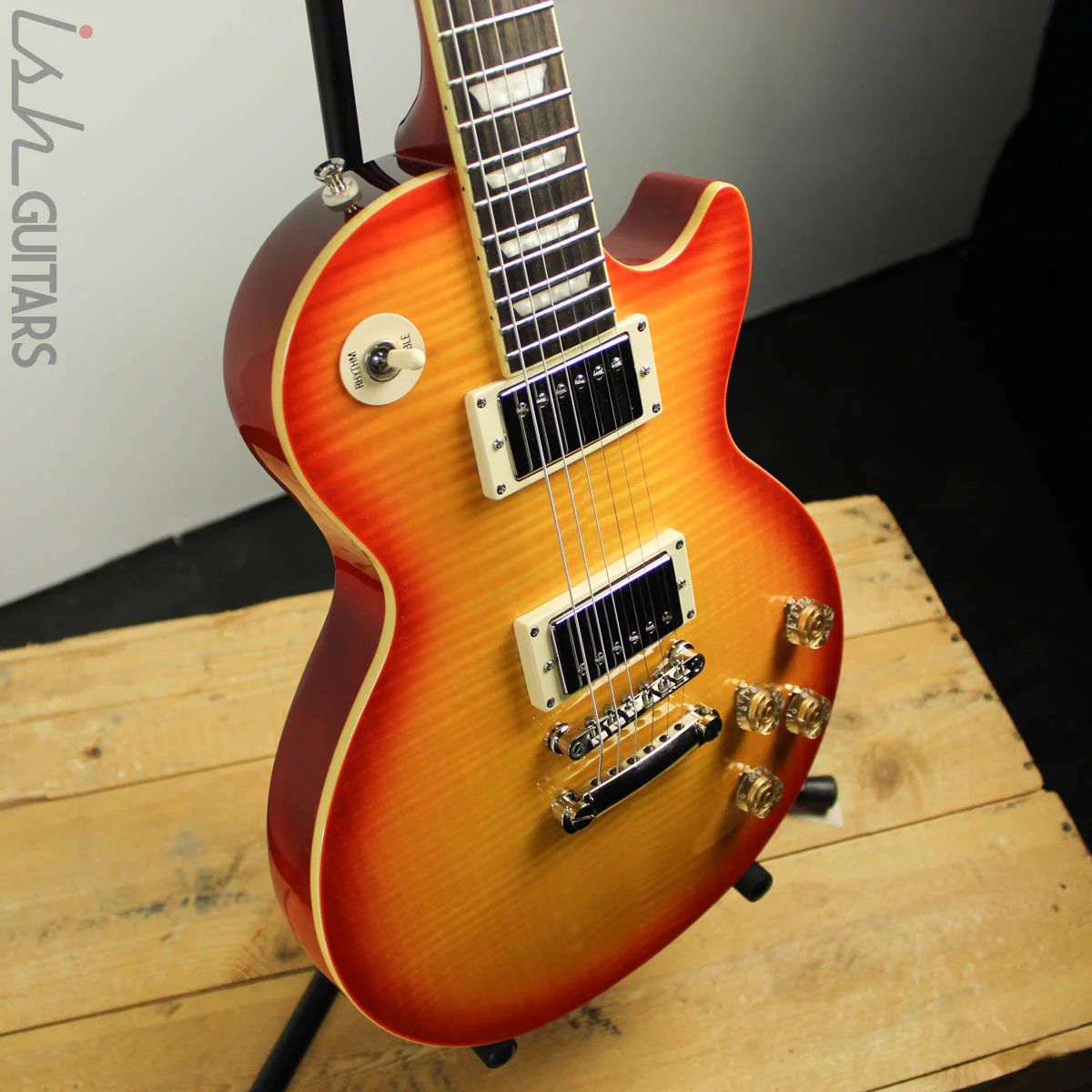 2003 Epiphone 1960 Tribute Plus Les Paul Cherry Sunburst - Image 7