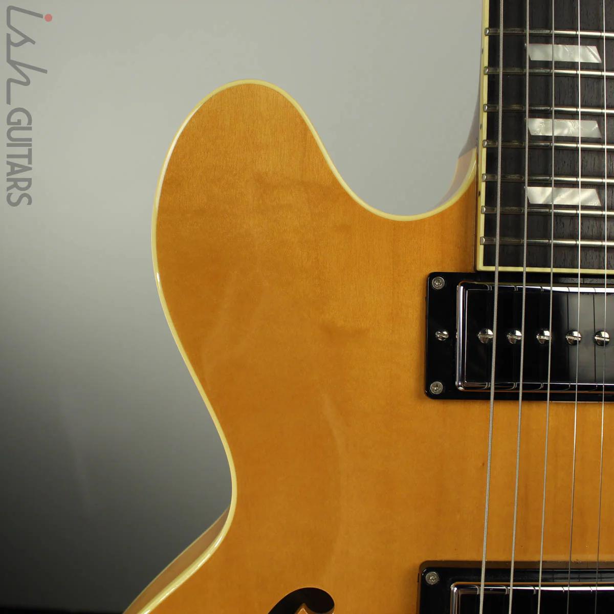 2007 Epiphone Valensi Riviera P94 Elitist Antique Natural - Image 3