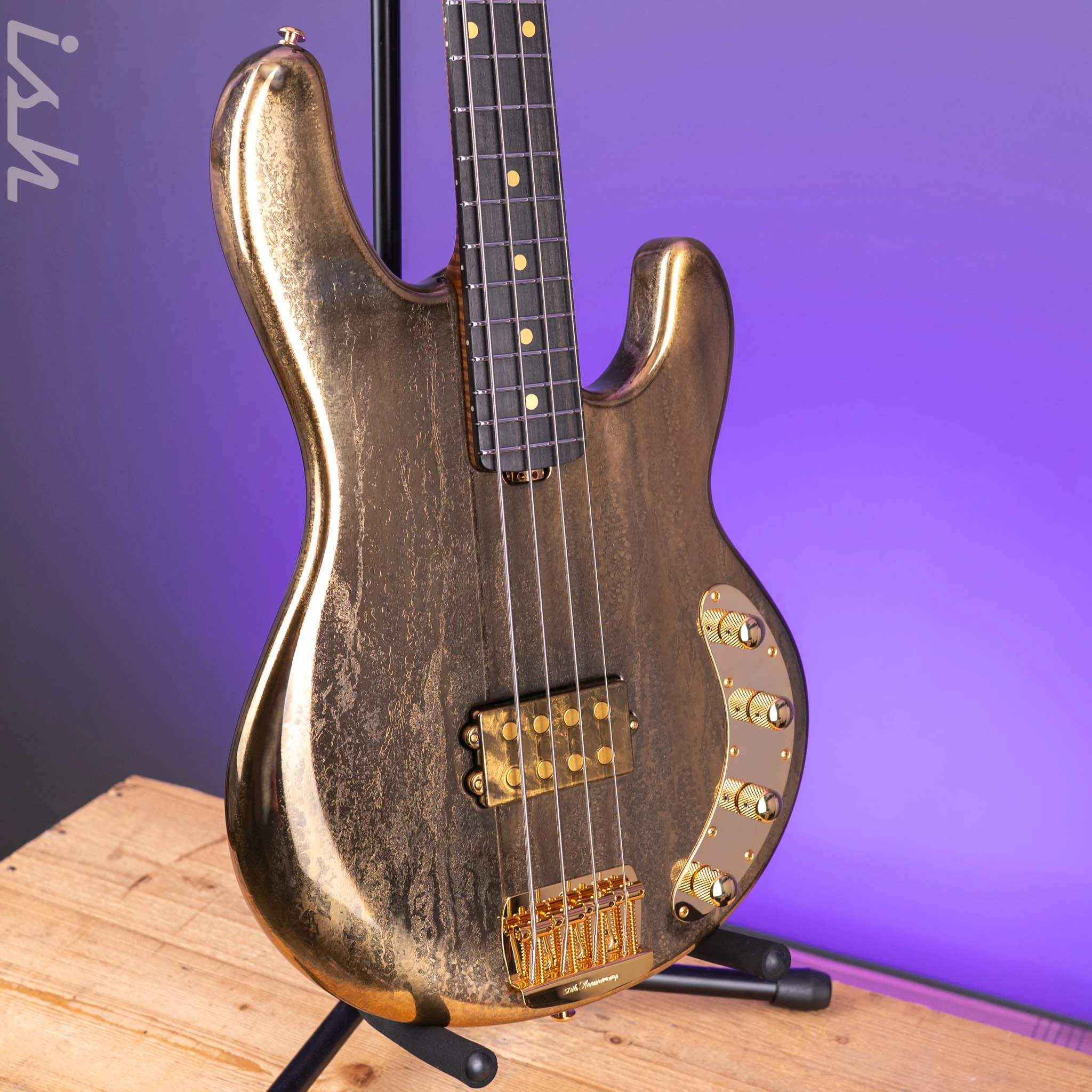 Ernie Ball Music Man 50th Anniversary StingRay Molten Gold - Image 3