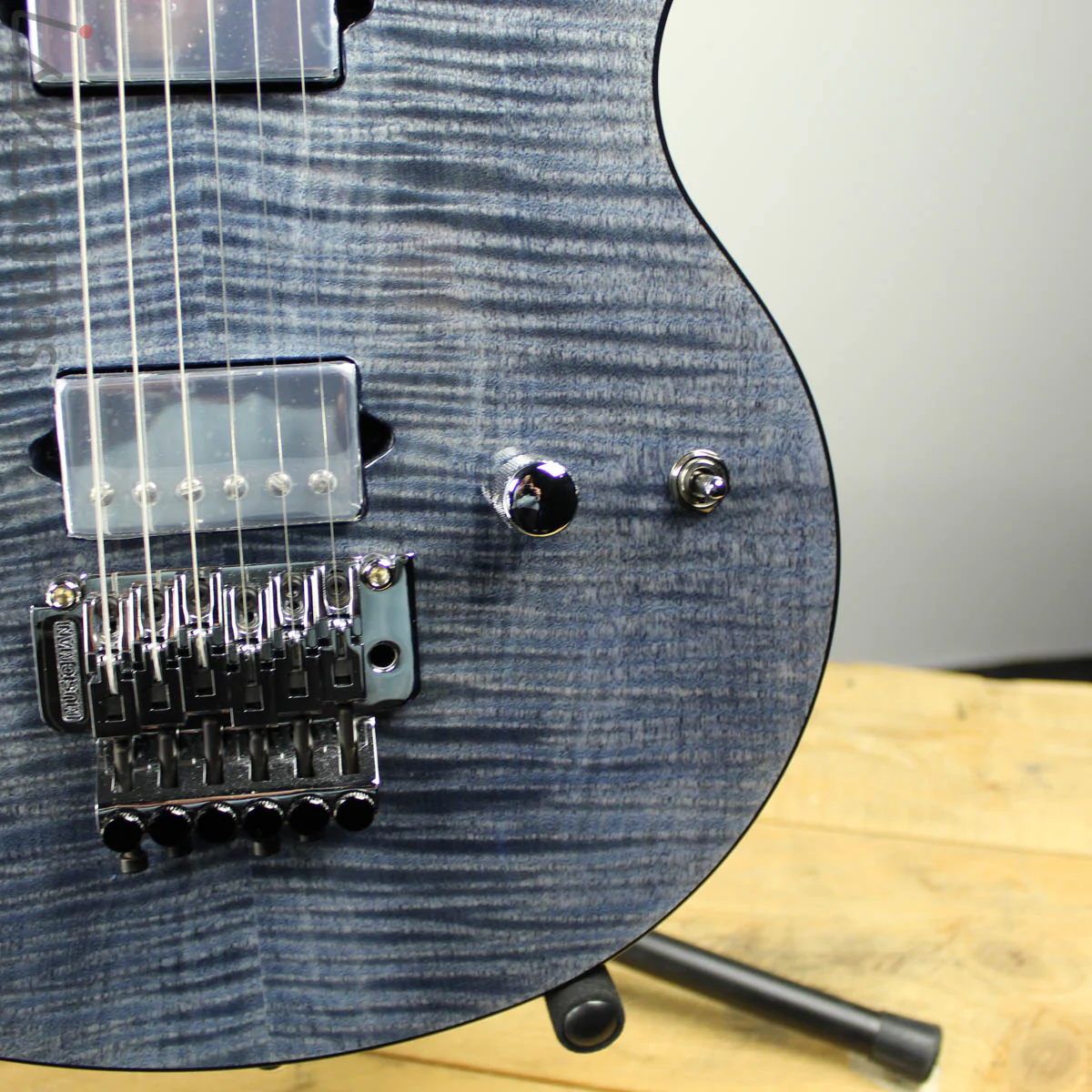 Ernie Ball Music Man BFR Axis Steel Blue Flame - Image 3