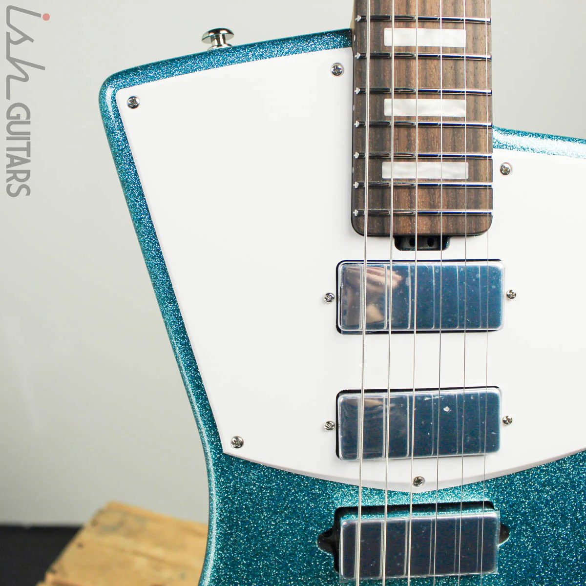Ernie Ball Music Man BFR St. Vincent Turquoise Crush Sparkle HHH - Image 5
