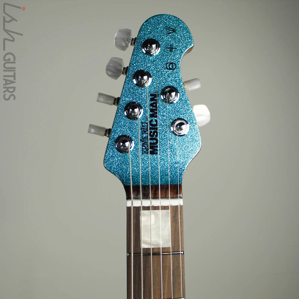 Ernie Ball Music Man BFR St. Vincent Turquoise Crush Sparkle HHH - Image 8