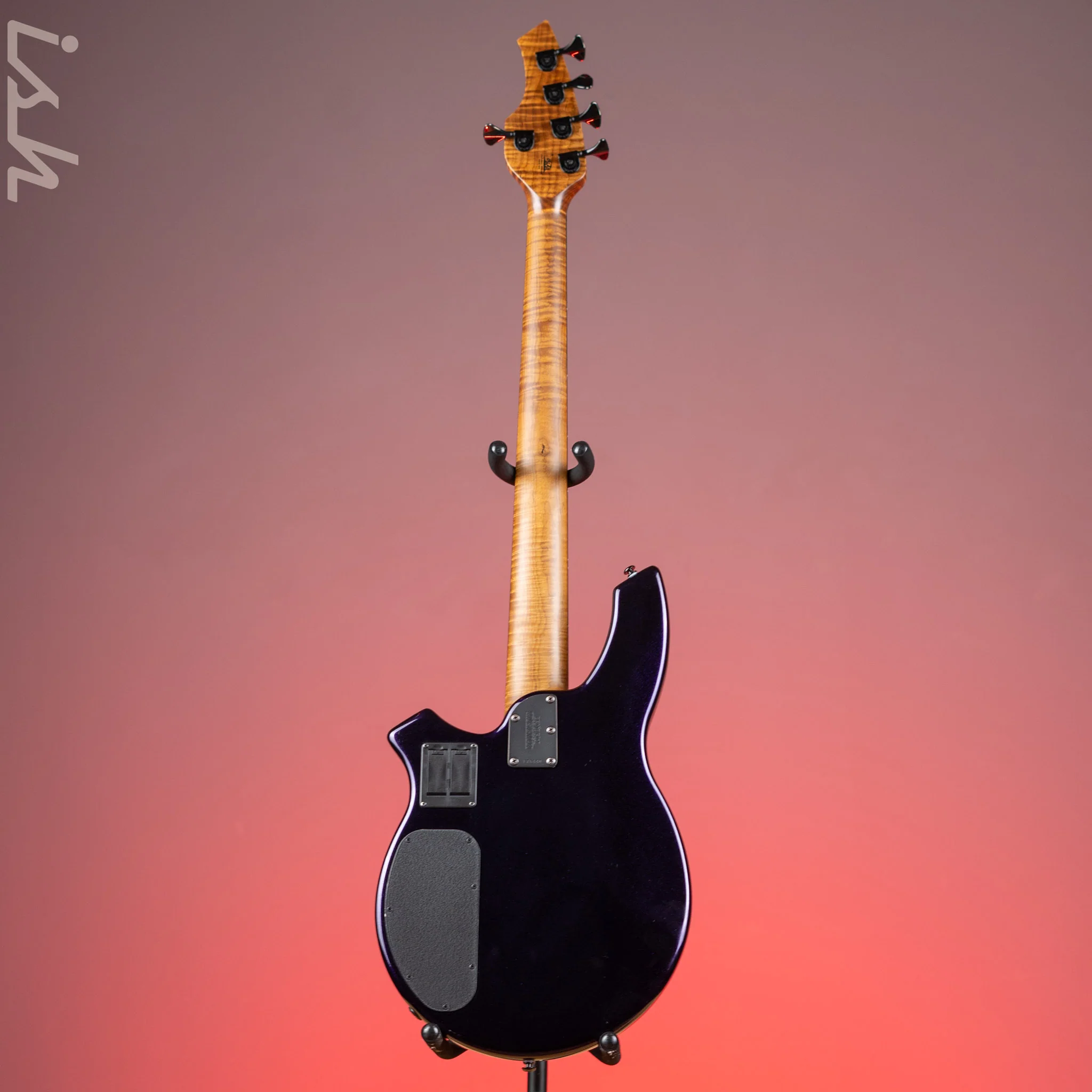 2018 Ernie Ball Music Man Bongo 5 String Limited Edition Barolo Purple - Image 10