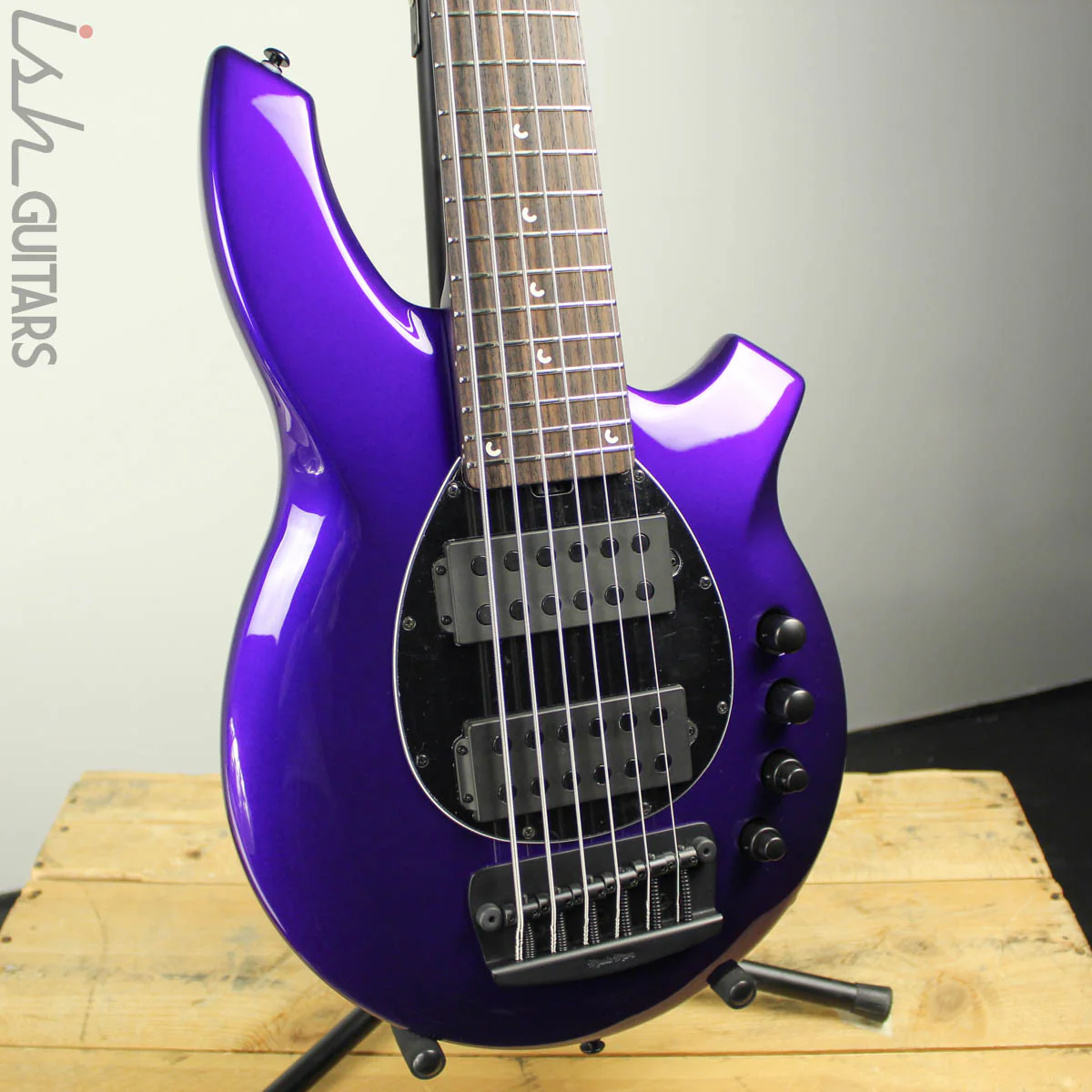 Ernie Ball Music Man Bongo 6 HH Firemist Purple