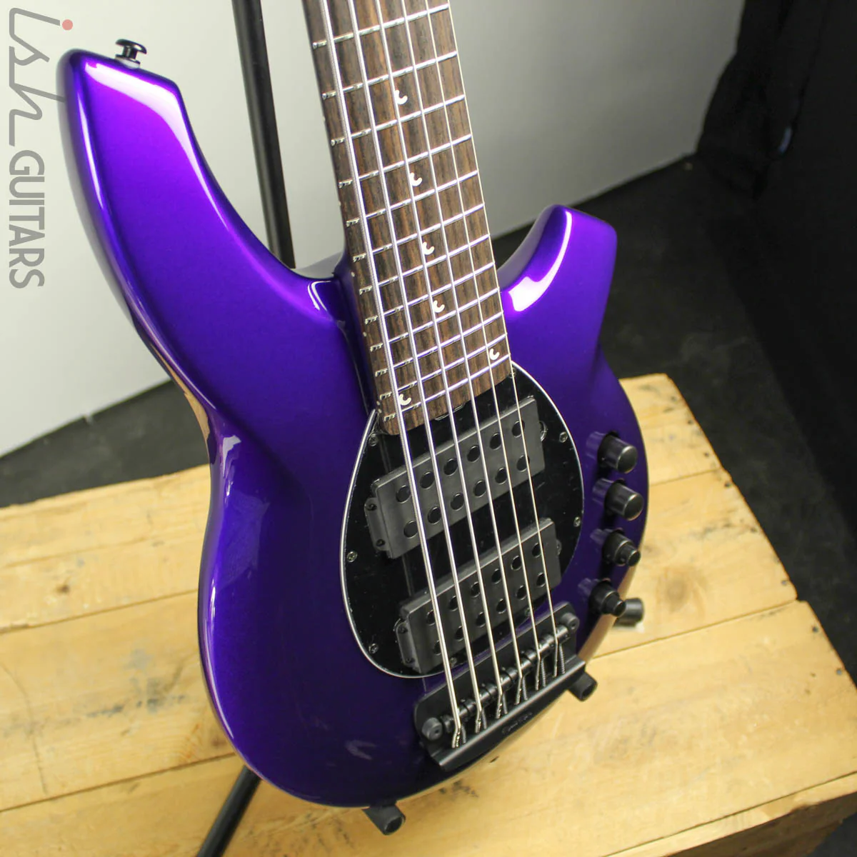 Ernie Ball Music Man Bongo 6 HH Firemist Purple - Image 6
