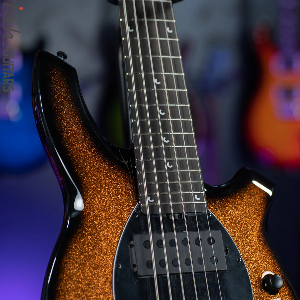 Ernie Ball Music Man Bongo 6-String Bass Harvest Orange - Image 5