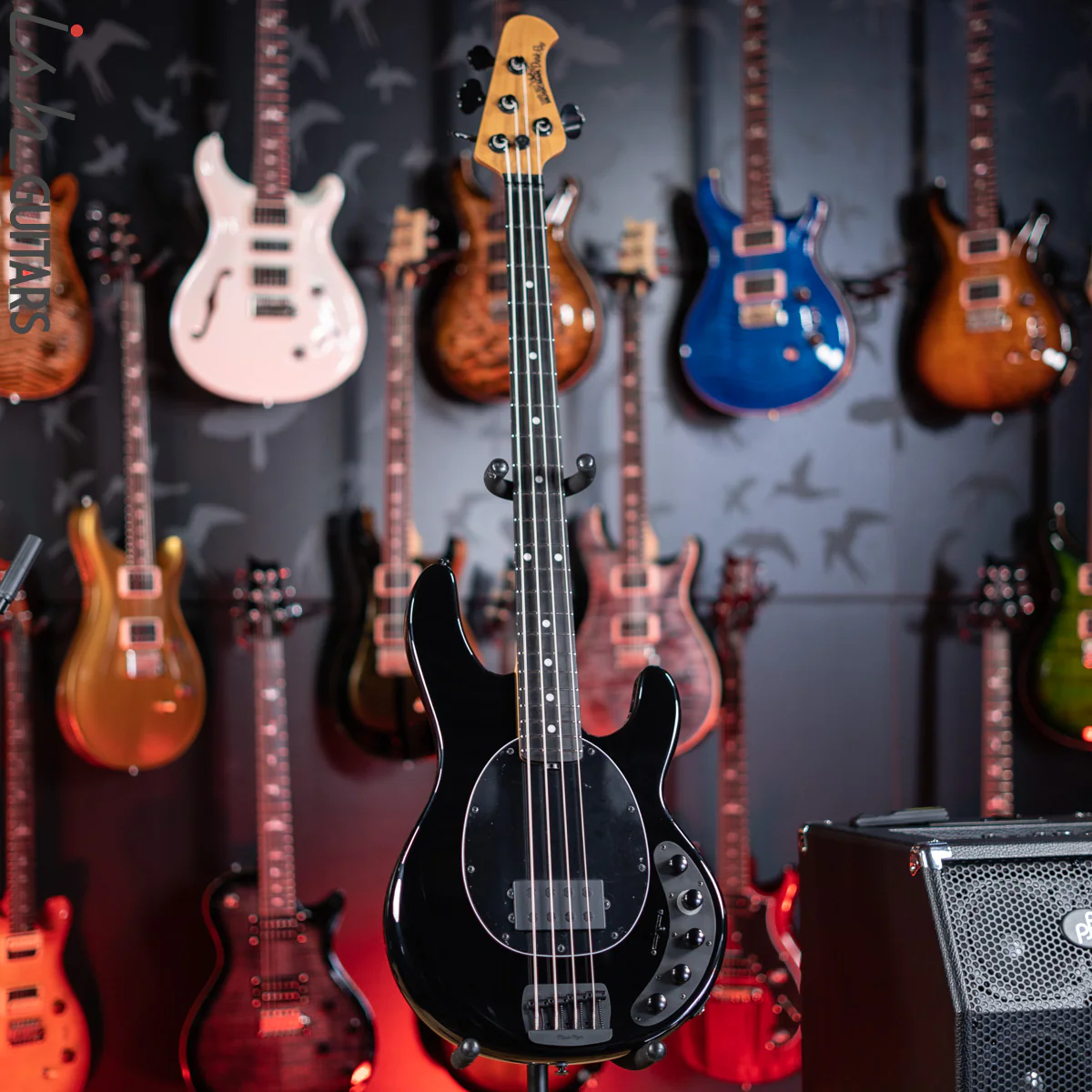 Ernie Ball Music Man DarkRay 4-String Bass Obsidian Black - Image 2