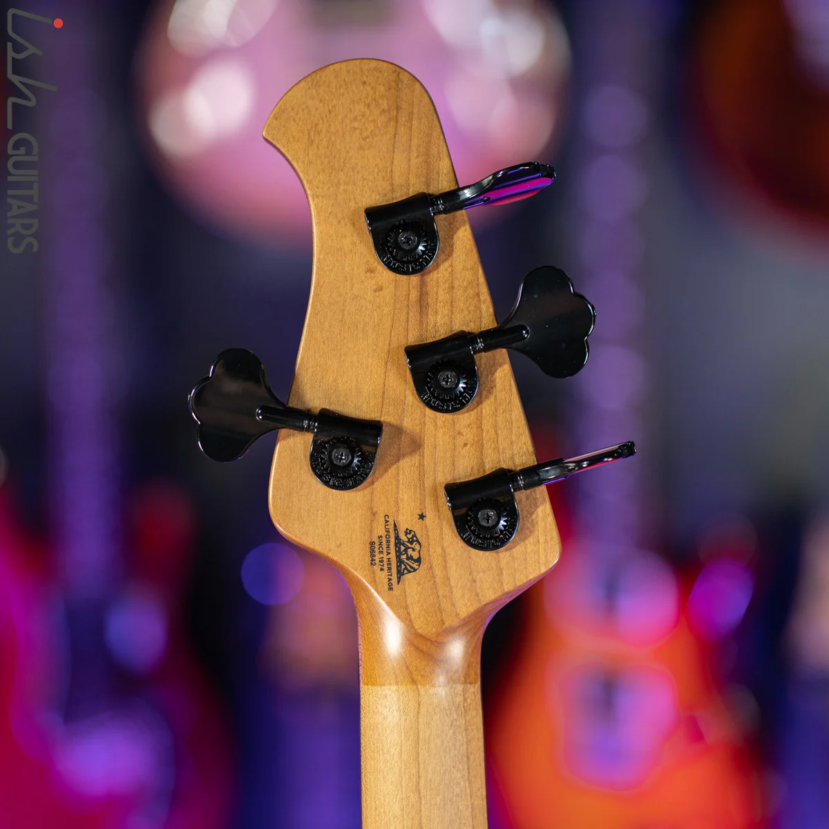 Ernie Ball Music Man DarkRay 4-String Bass Obsidian Black - Image 12