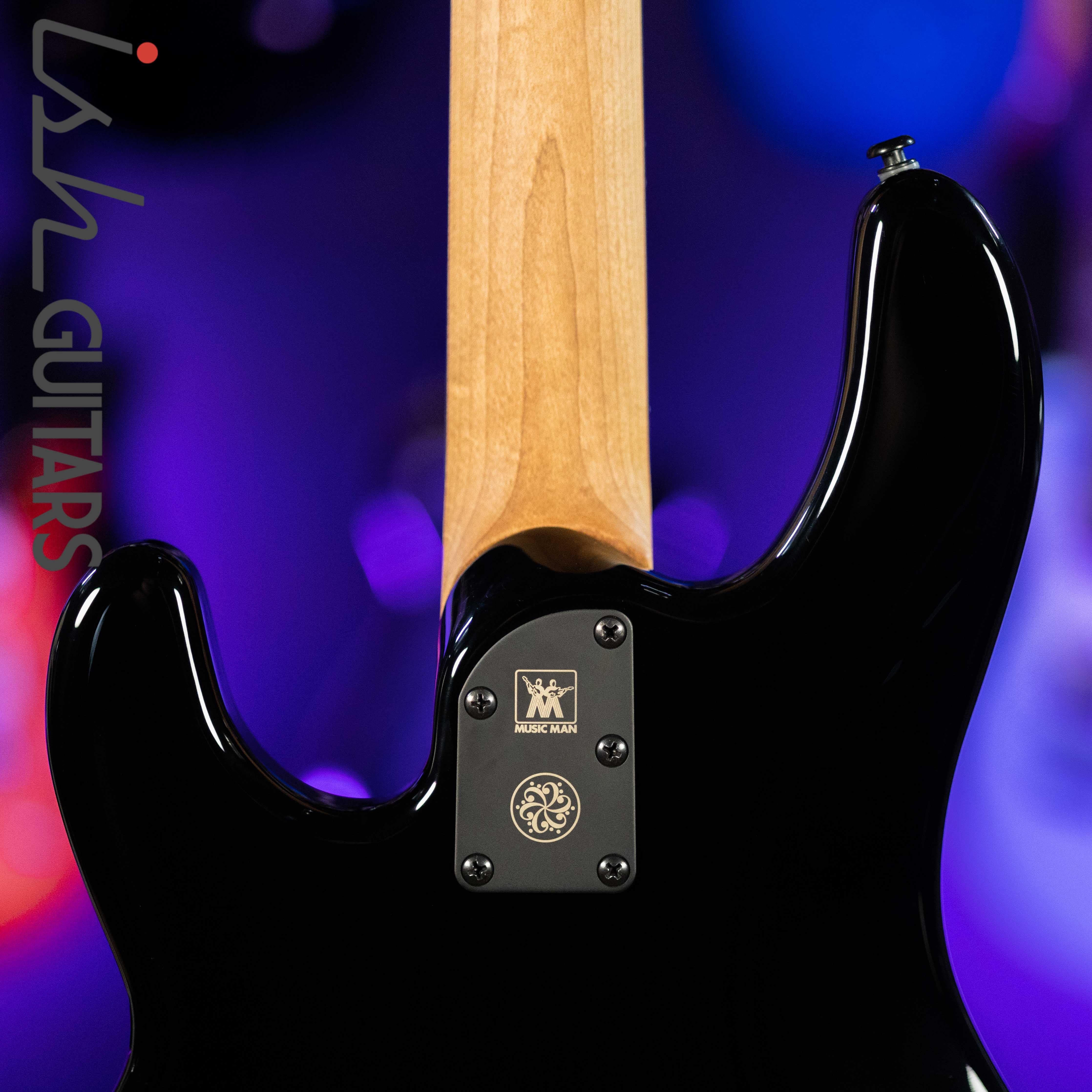 Ernie Ball Music Man DarkRay 4-String Bass Obsidian Black - Image 8