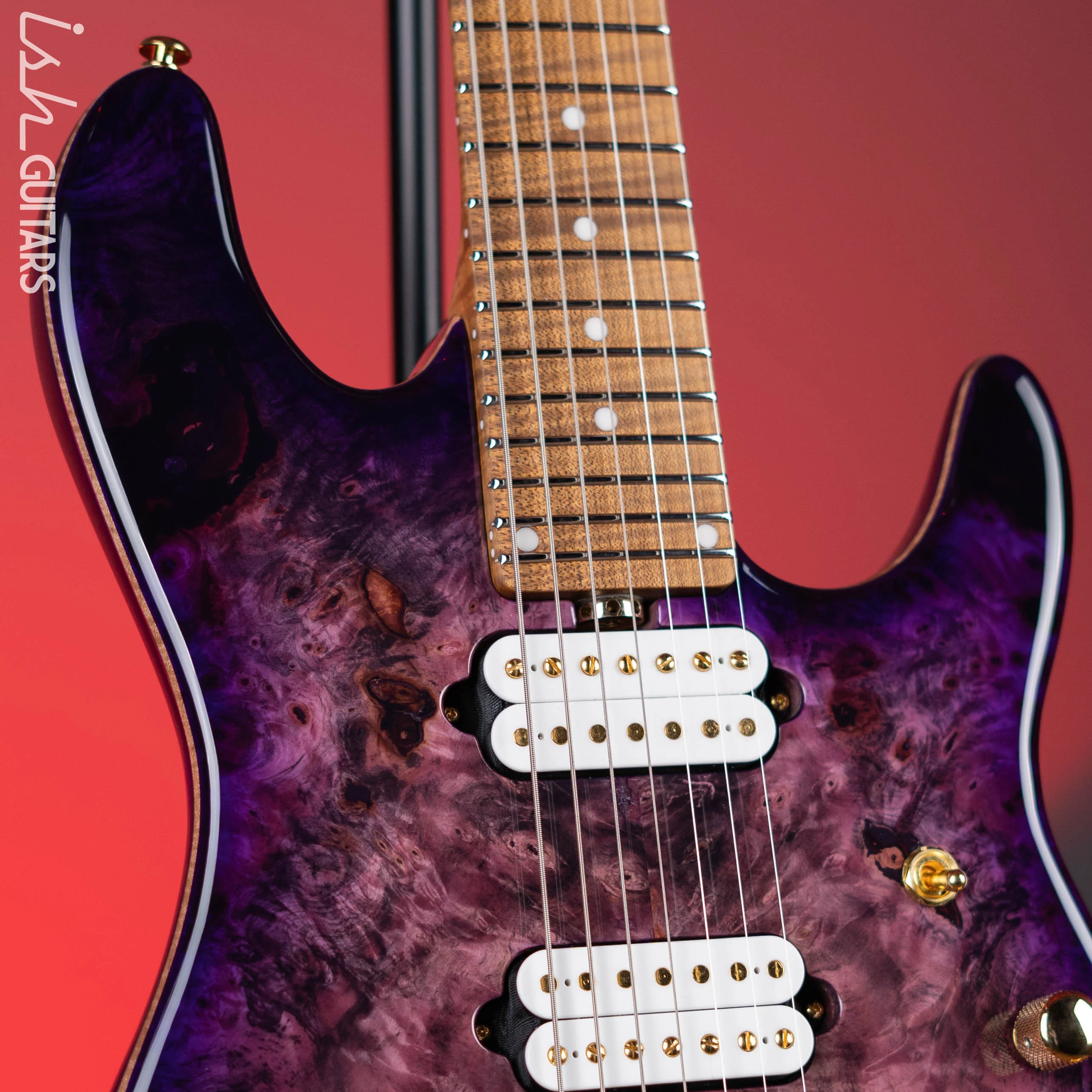 Ernie Ball Music Man Jason Richardson Cutlass Signature HH 7-String Electric Guitar Majora Purple - Image 3